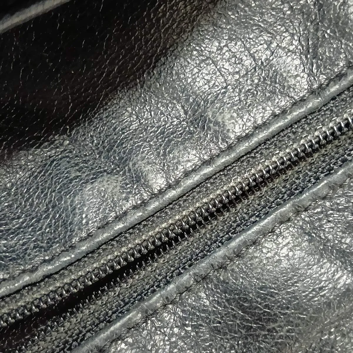 Coco Mark Leather Chain Shoulder Bag, Black with Silver Hardware — view 13