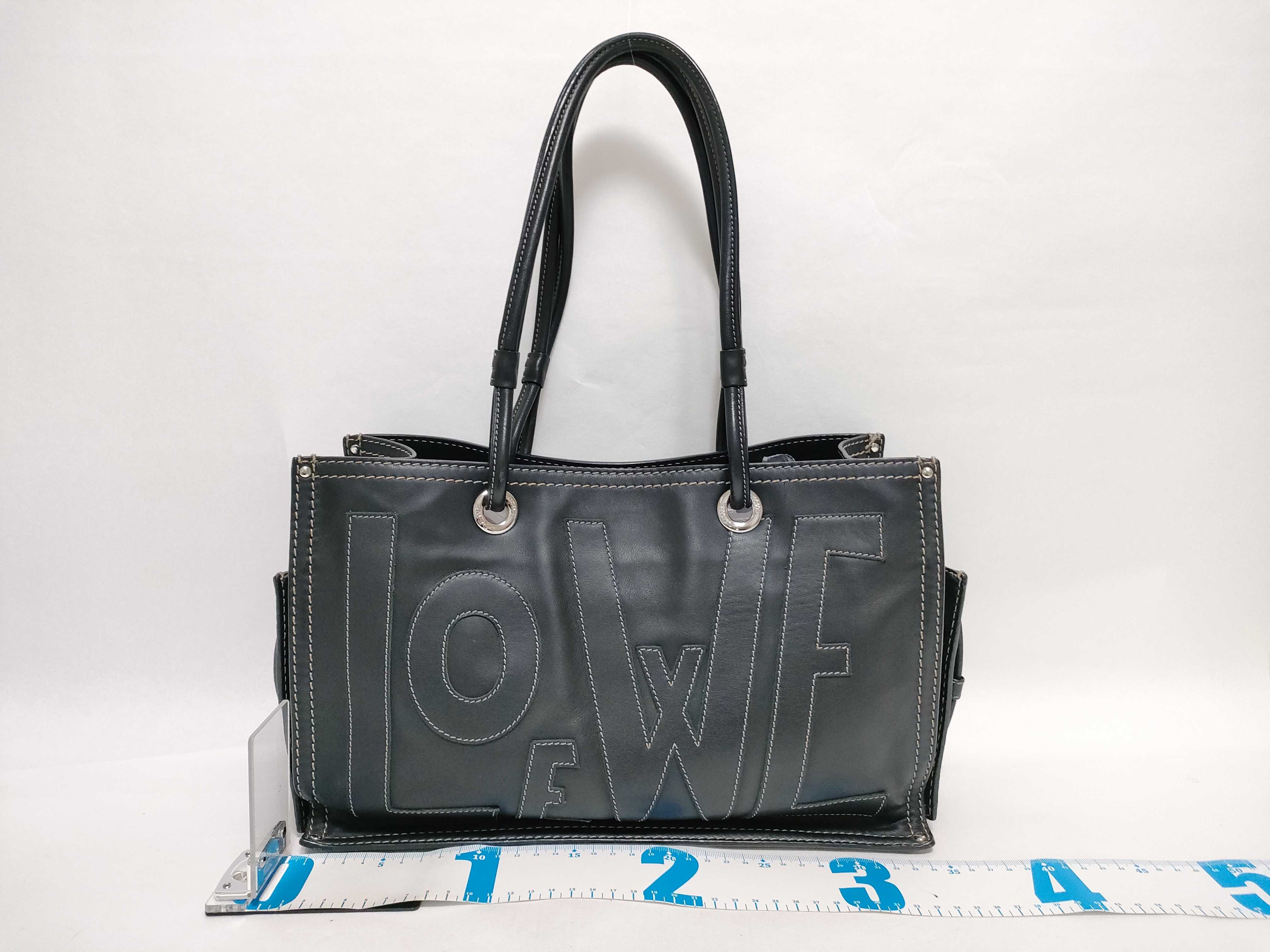 Shopper Tote Bag, Black Tote Bag — view 2