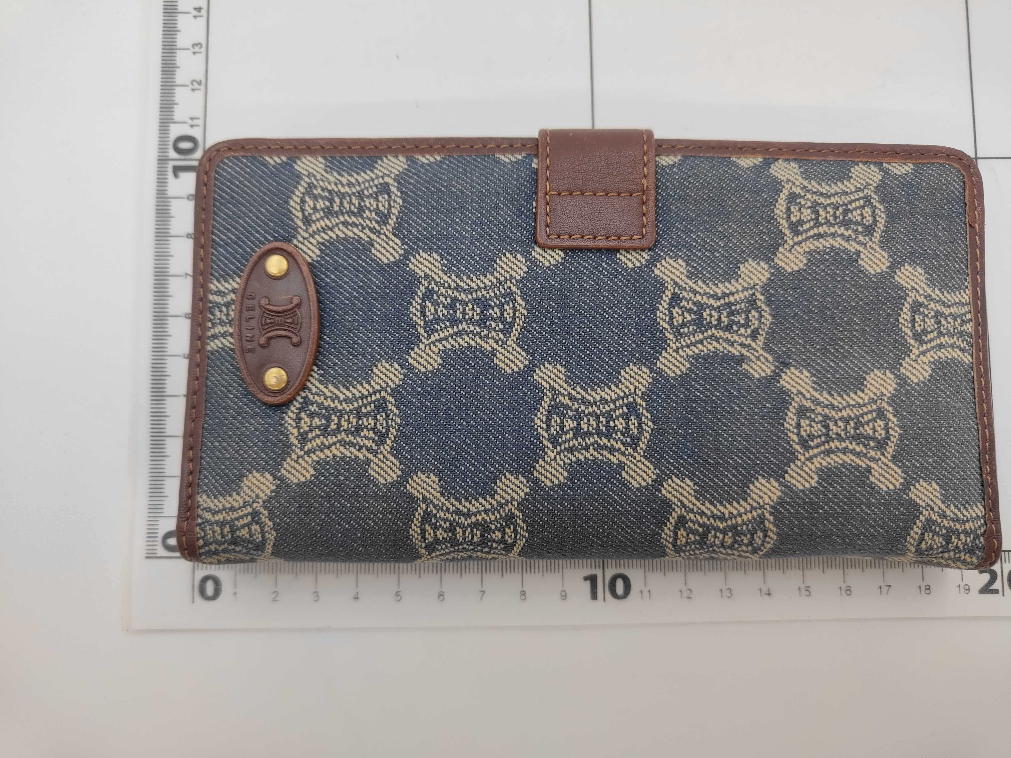 denim long wallet with box and dust bag, Macadam pattern. — view 2