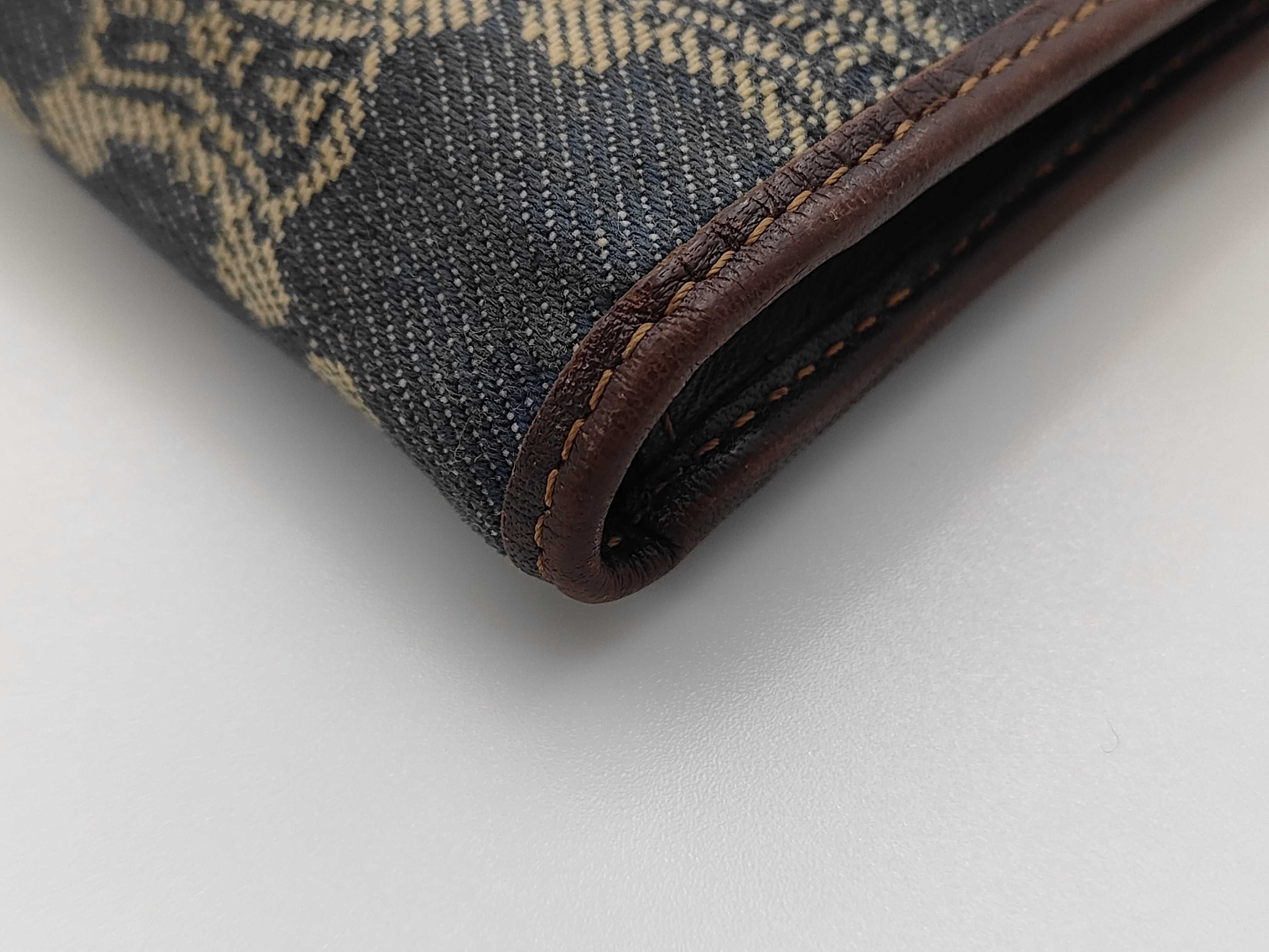 denim long wallet with box and dust bag, Macadam pattern. — view 3