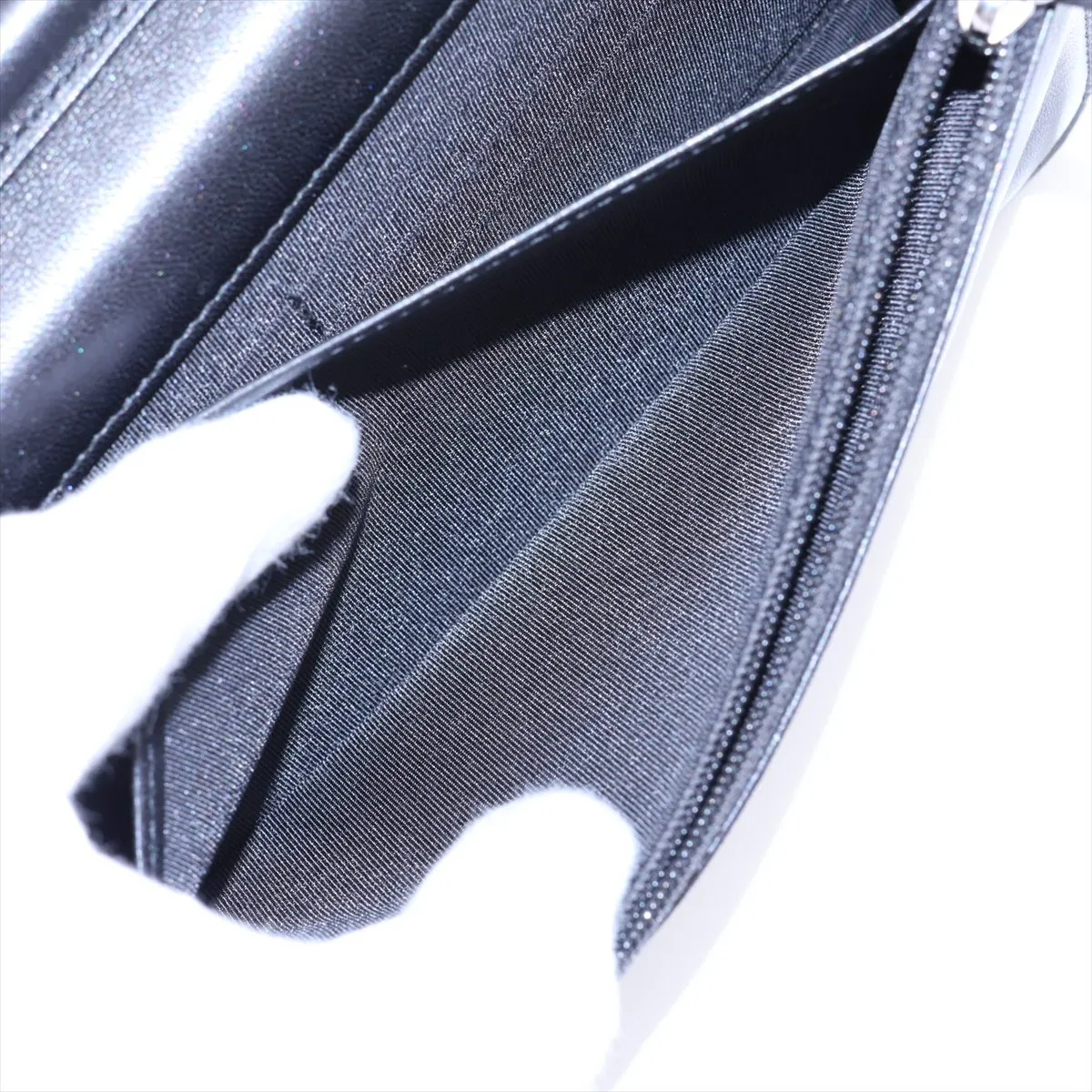 Coco Mark Lambskin Chain Wallet, Black with Silver Hardware, 18640146, Serial Number 18 — view 7