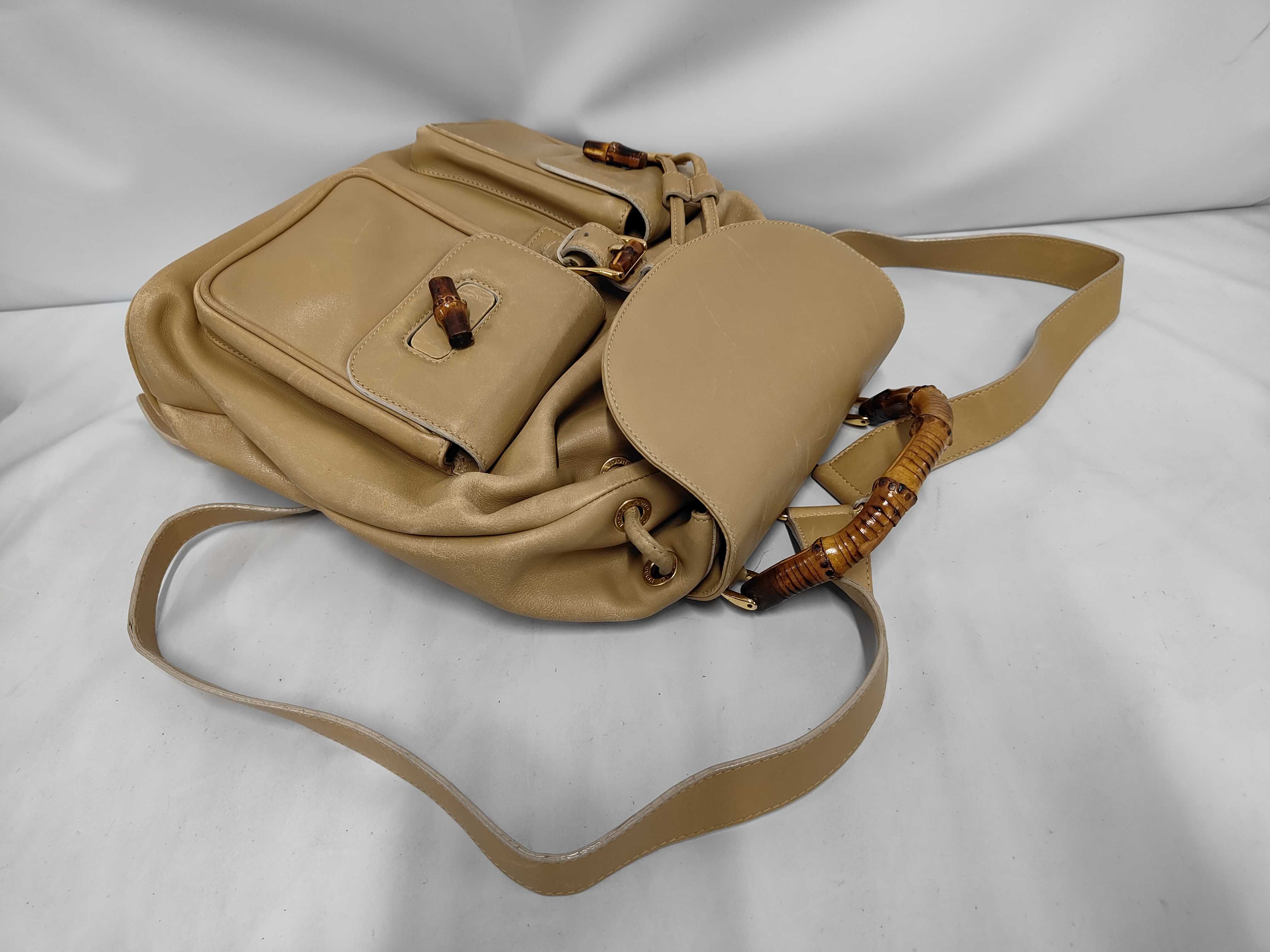 Bamboo Backpack, Beige, 003/2058/0016 (Backpack) — view 5