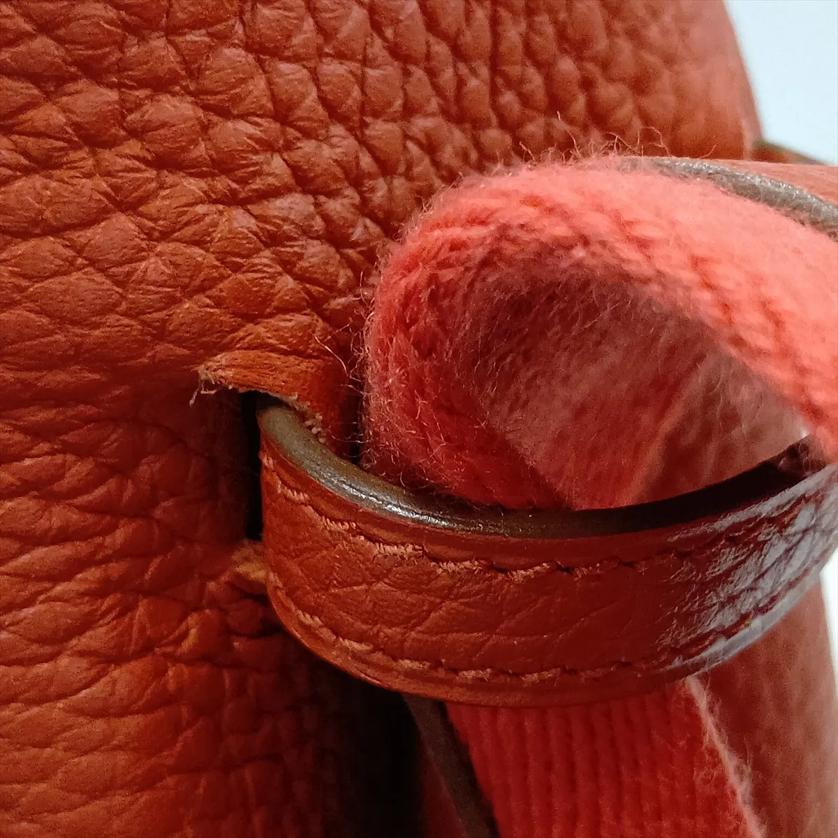 Hermès Bour Lang Taurillon Clemence Rose Jaipur Gold Hardware R:2014 — view 13