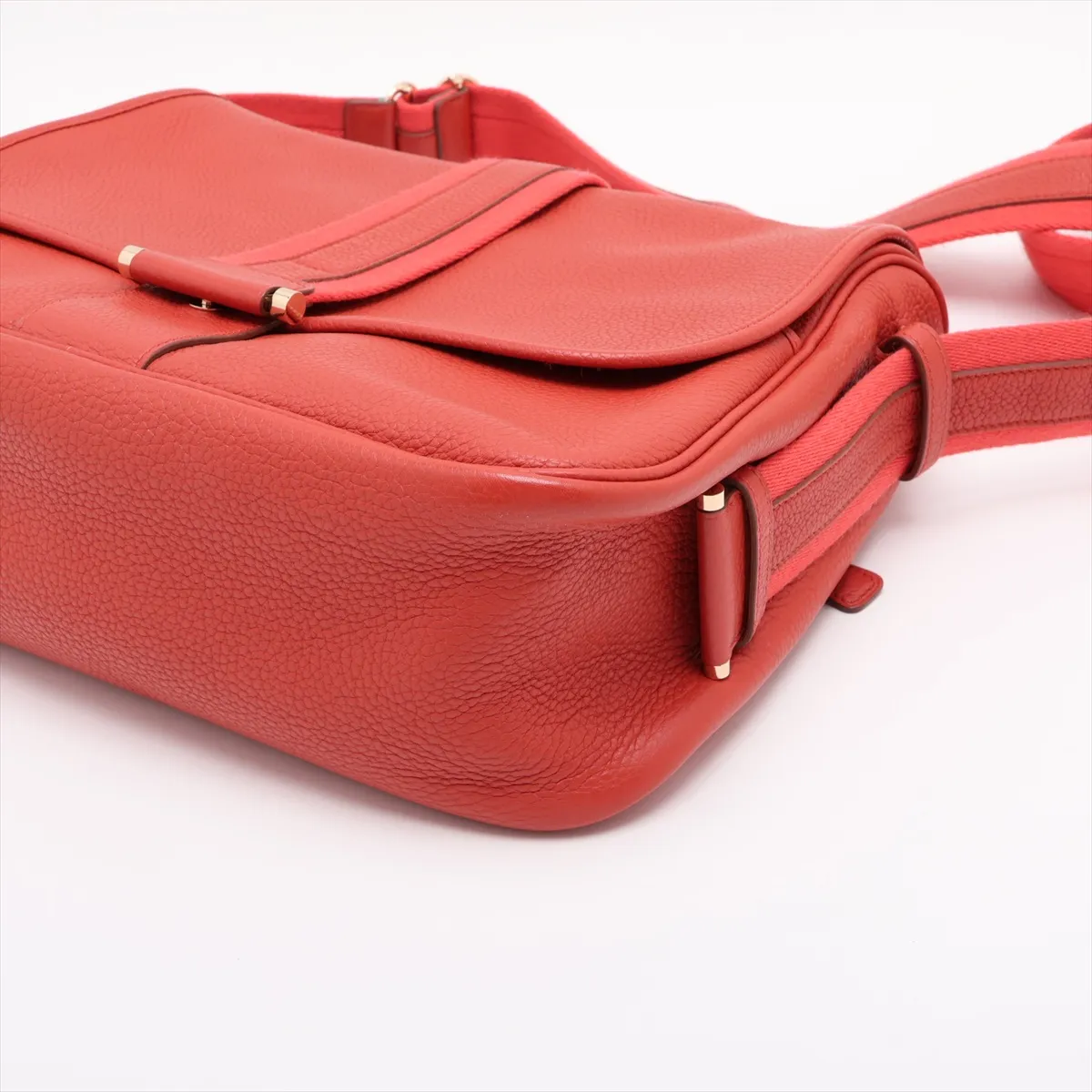 Hermès Bour Lang Taurillon Clemence Rose Jaipur Gold Hardware R:2014 — view 3