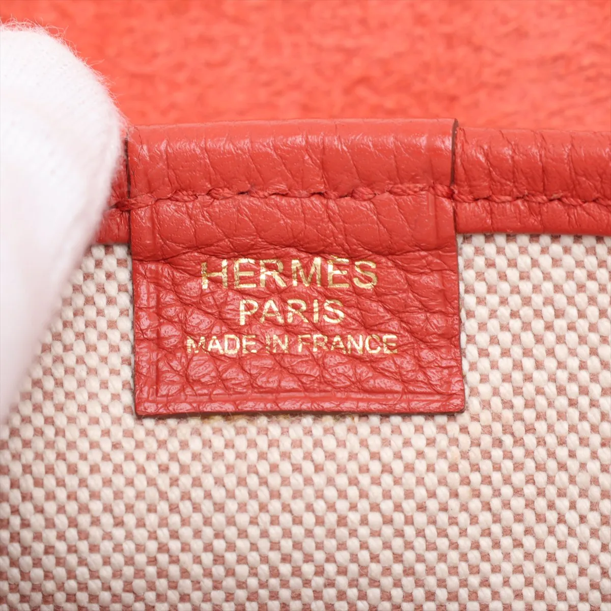 Hermès Bour Lang Taurillon Clemence Rose Jaipur Gold Hardware R:2014 — view 10