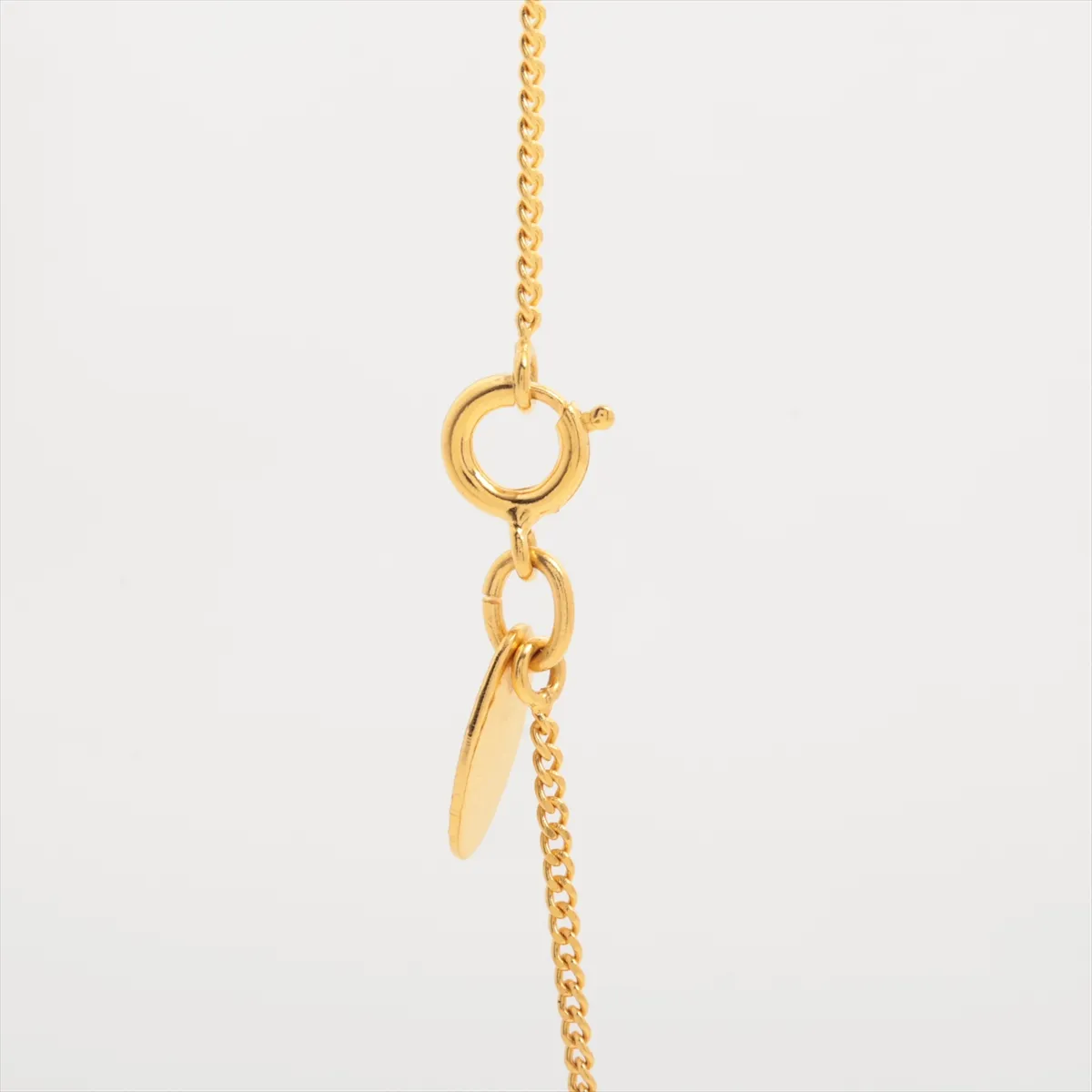 Coco Mark Necklace, GP Gold. Shows — view 3
