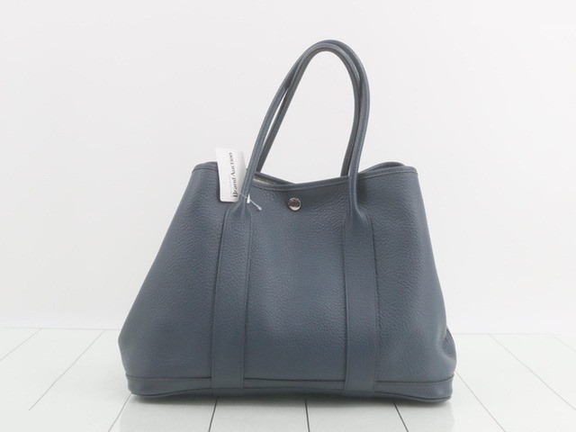 Garden Party, T-stamped, Negonda leather, blue, silver hardware. — view 6