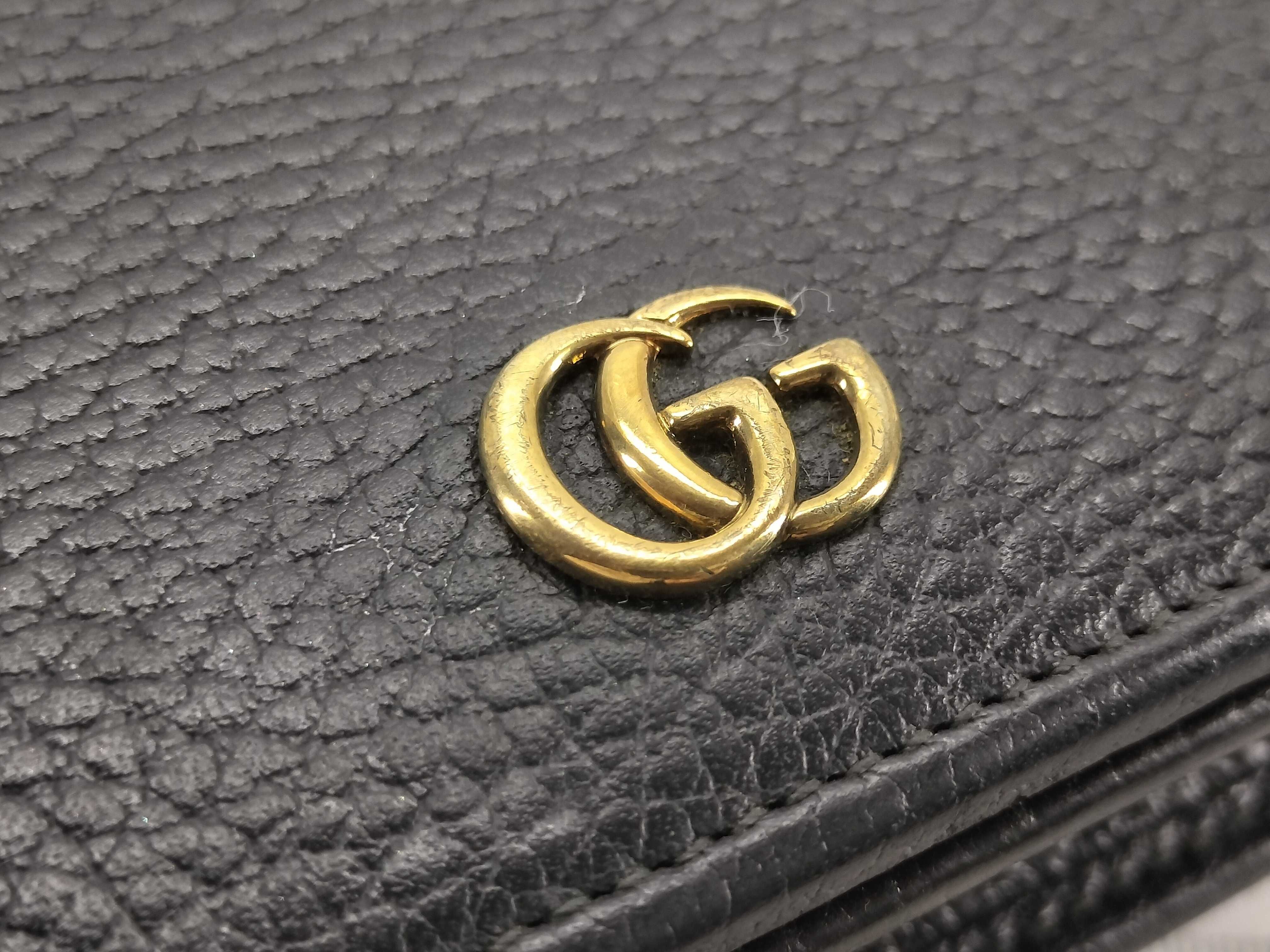 GG Marmont Mini Leather Chain Bag 497985 Shoulder Bag — view 14