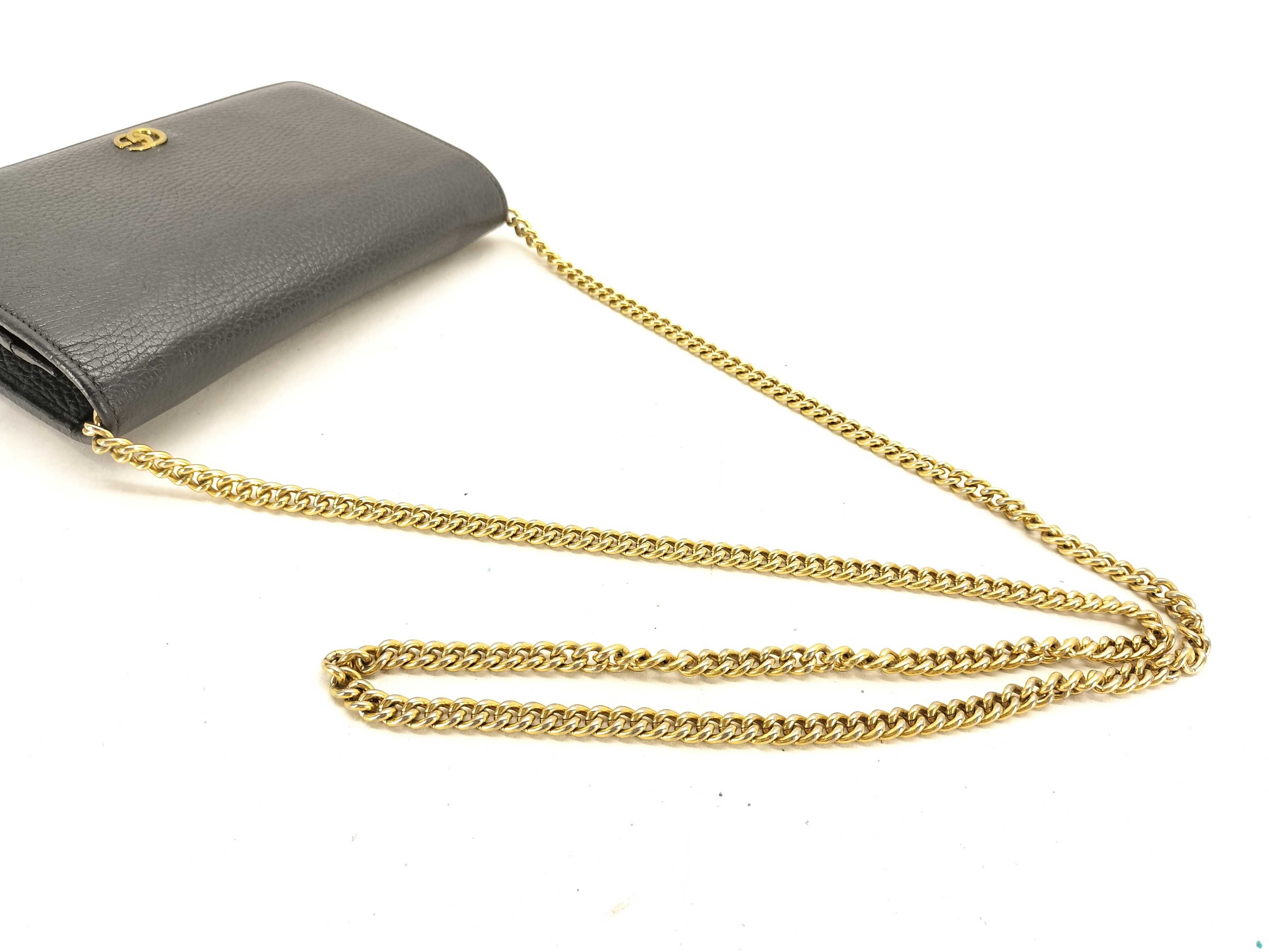 GG Marmont Mini Leather Chain Bag 497985 Shoulder Bag — view 3