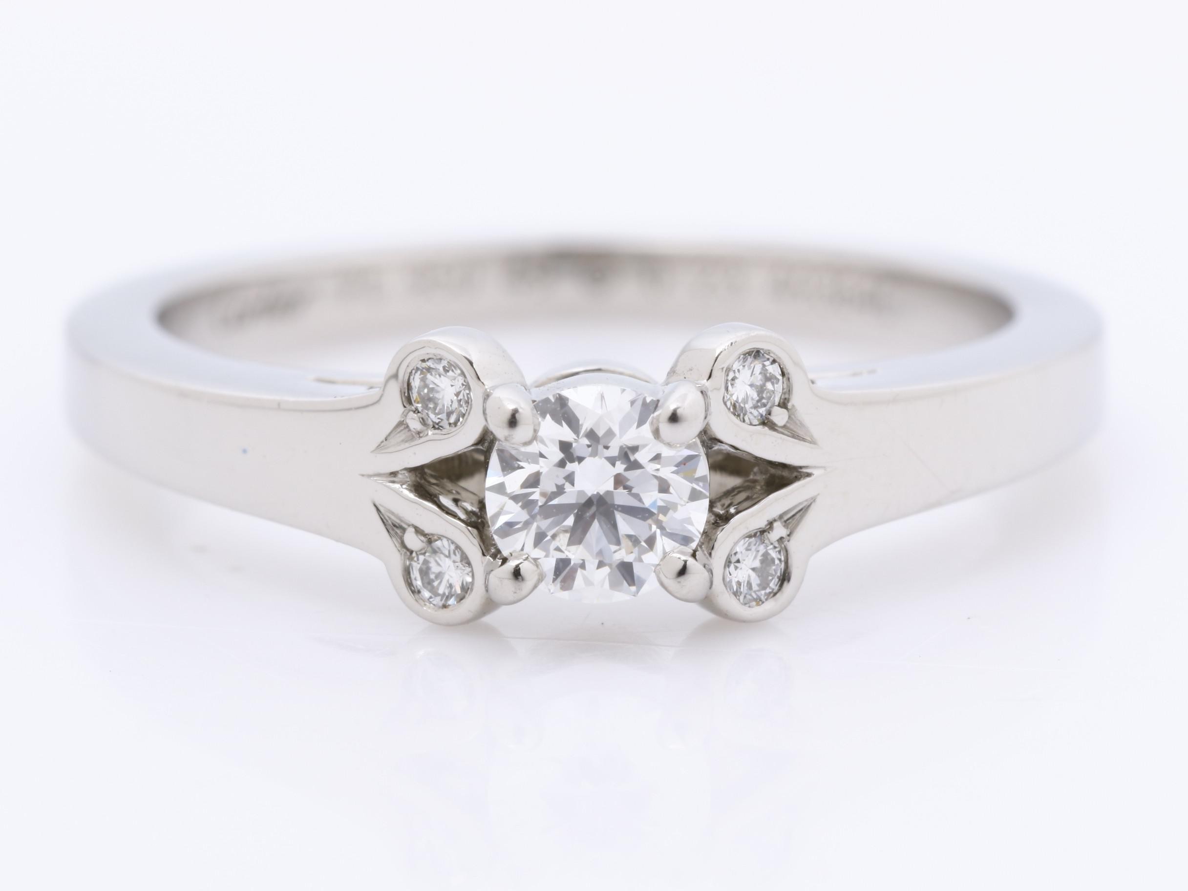 Ballerina Solitaire Ring 49364C Pt950 4.4g Diamond 0.23 — view 2