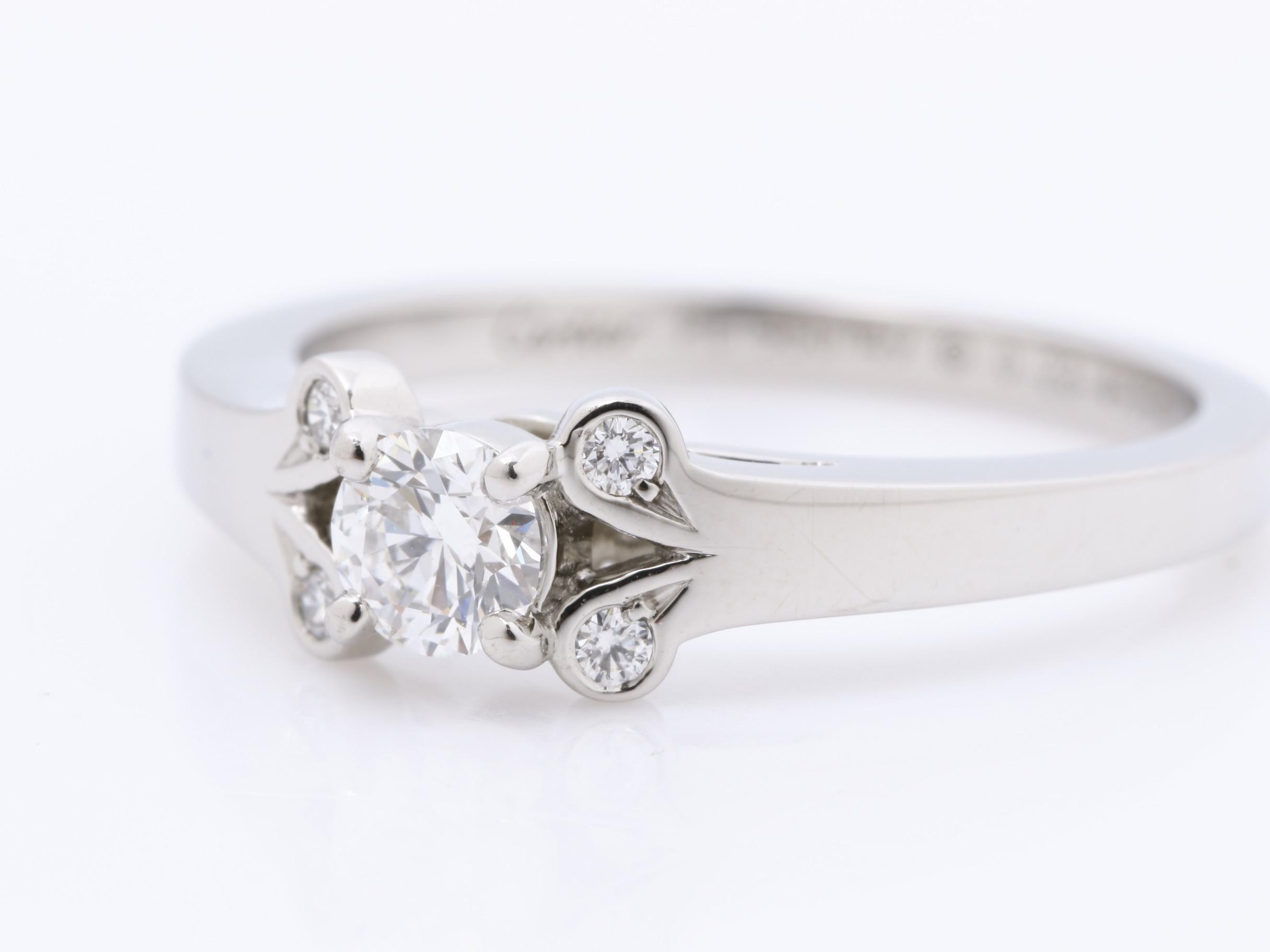 Ballerina Solitaire Ring 49364C Pt950 4.4g Diamond 0.23 — view 3