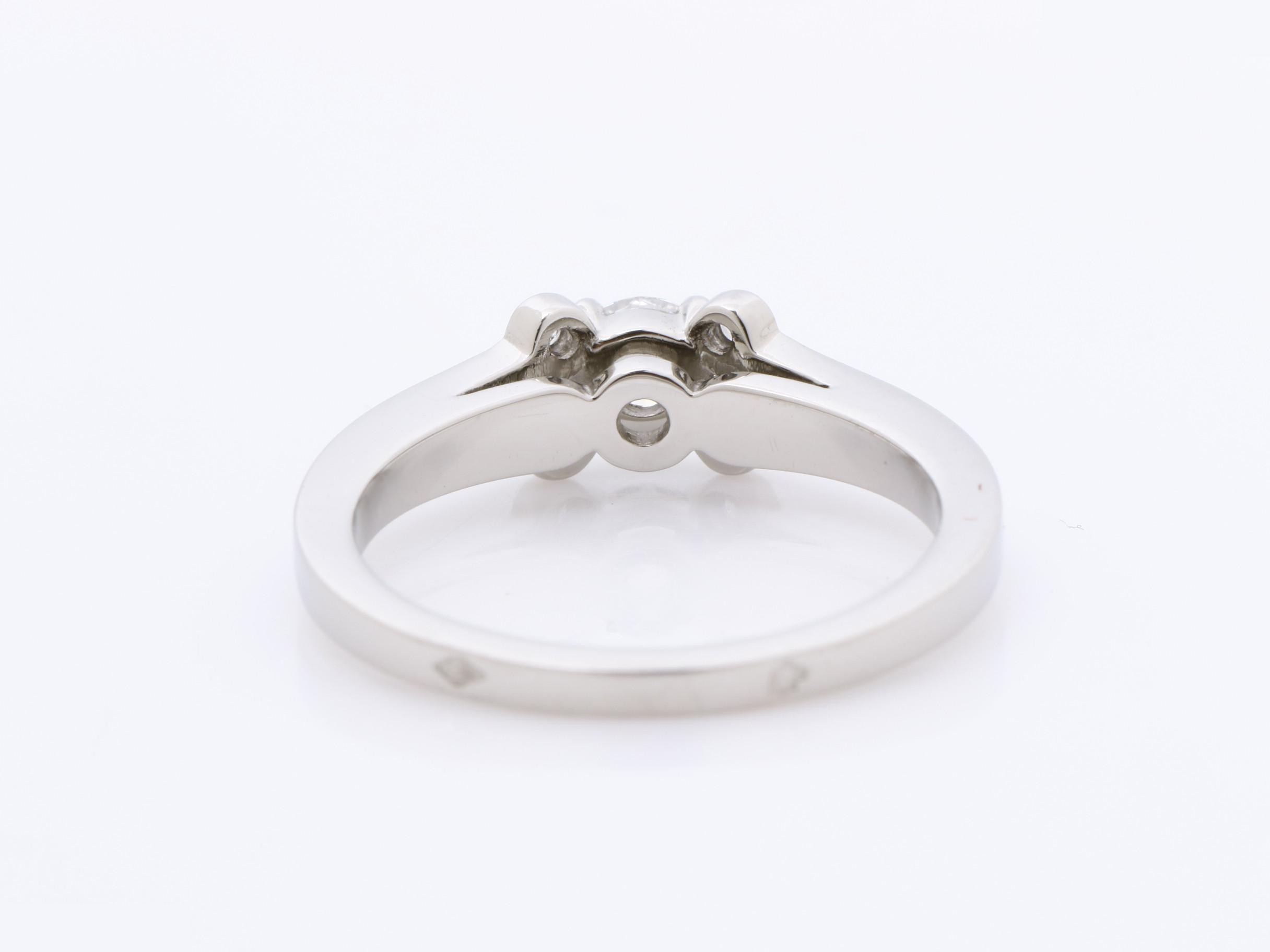 Ballerina Solitaire Ring 49364C Pt950 4.4g Diamond 0.23 — view 4