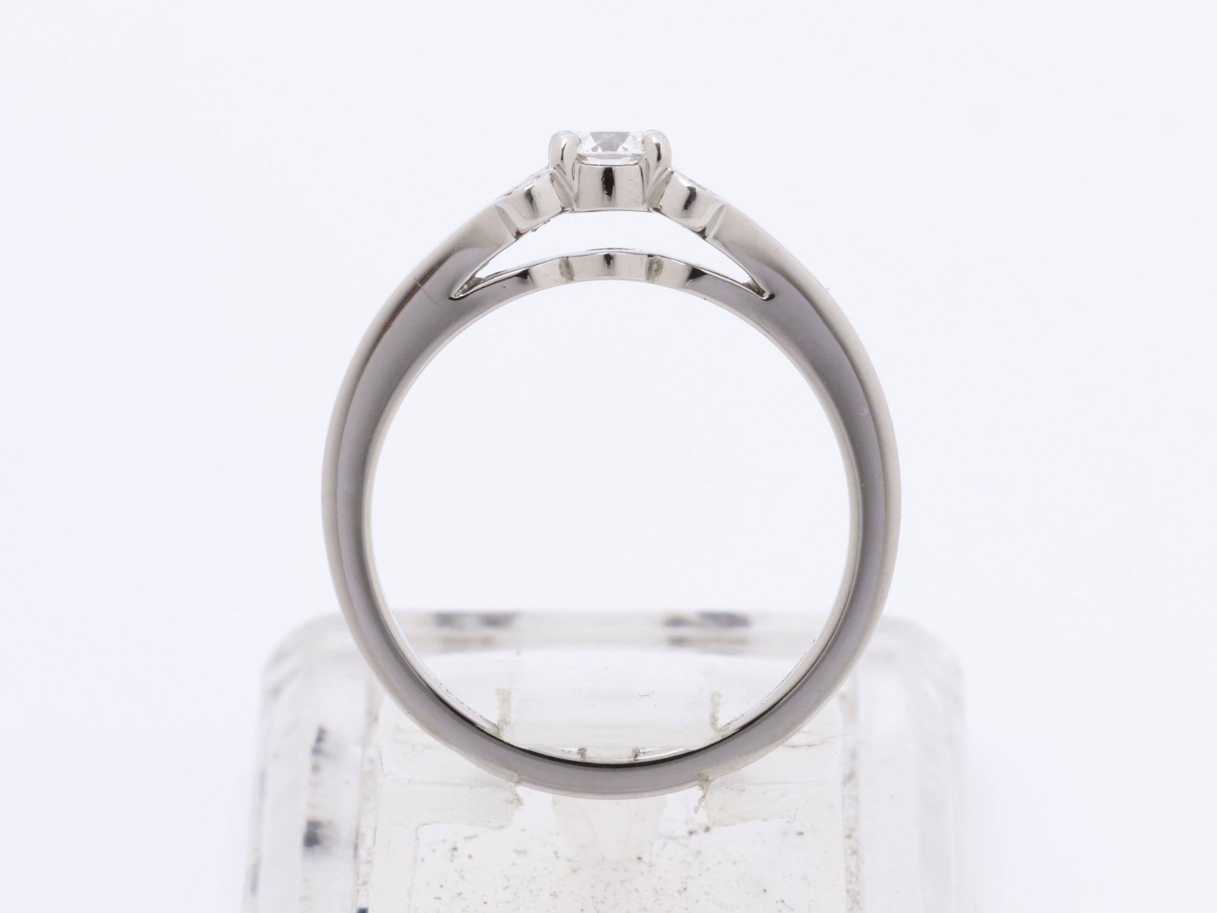 Ballerina Solitaire Ring 49364C Pt950 4.4g Diamond 0.23 — view 5