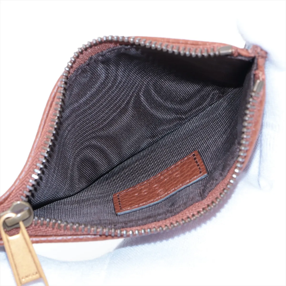 Interlocking G 697717 Denim x Leather Coin Case — view 3