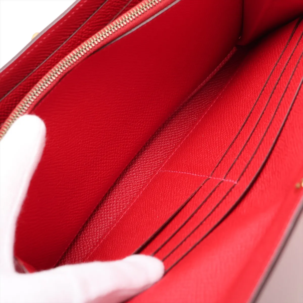 Kelly Wallet, Veau Epsom Leather, Long Wallet, Red with Gold Hardware R: 2014 — view 5