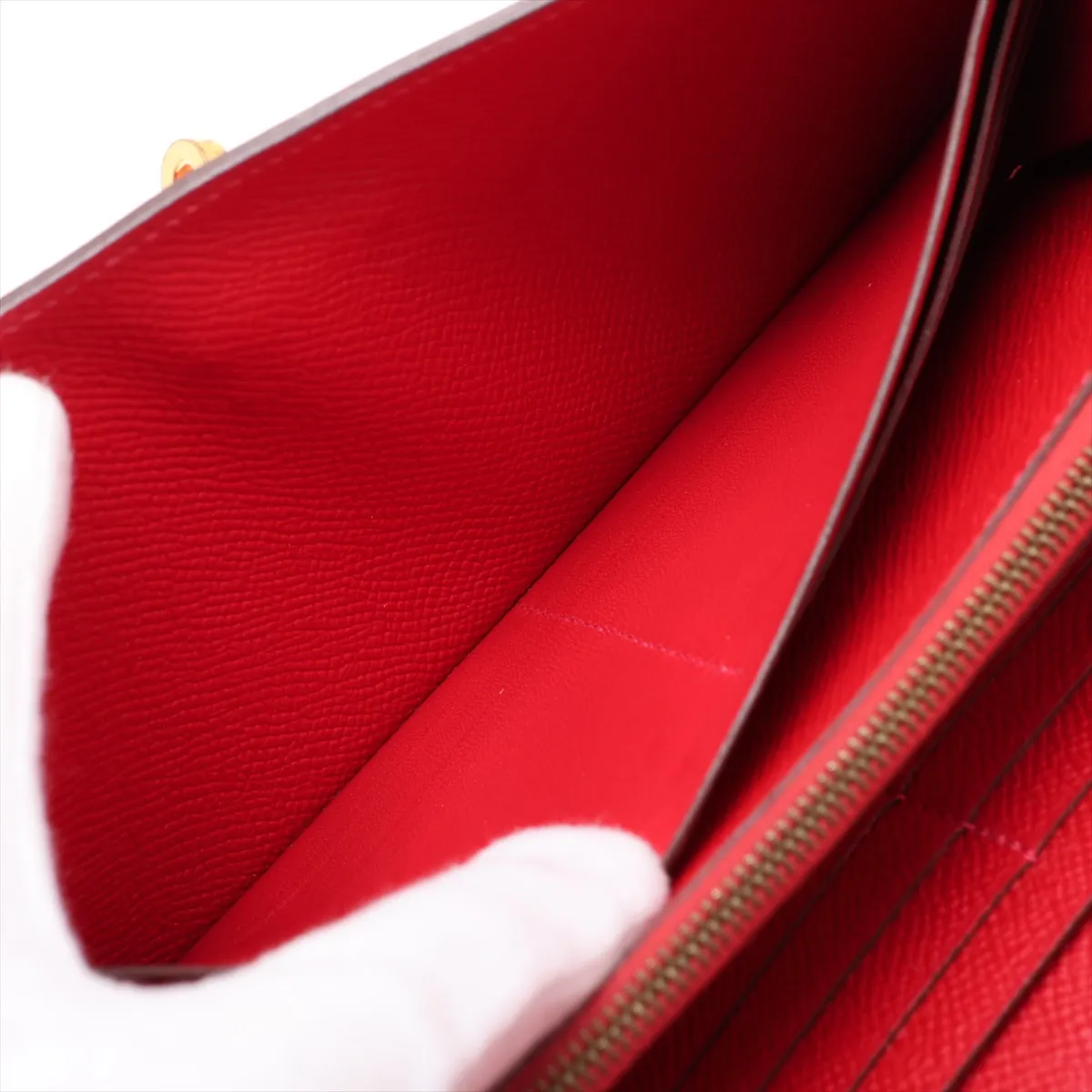 Kelly Wallet, Veau Epsom Leather, Long Wallet, Red with Gold Hardware R: 2014 — view 7