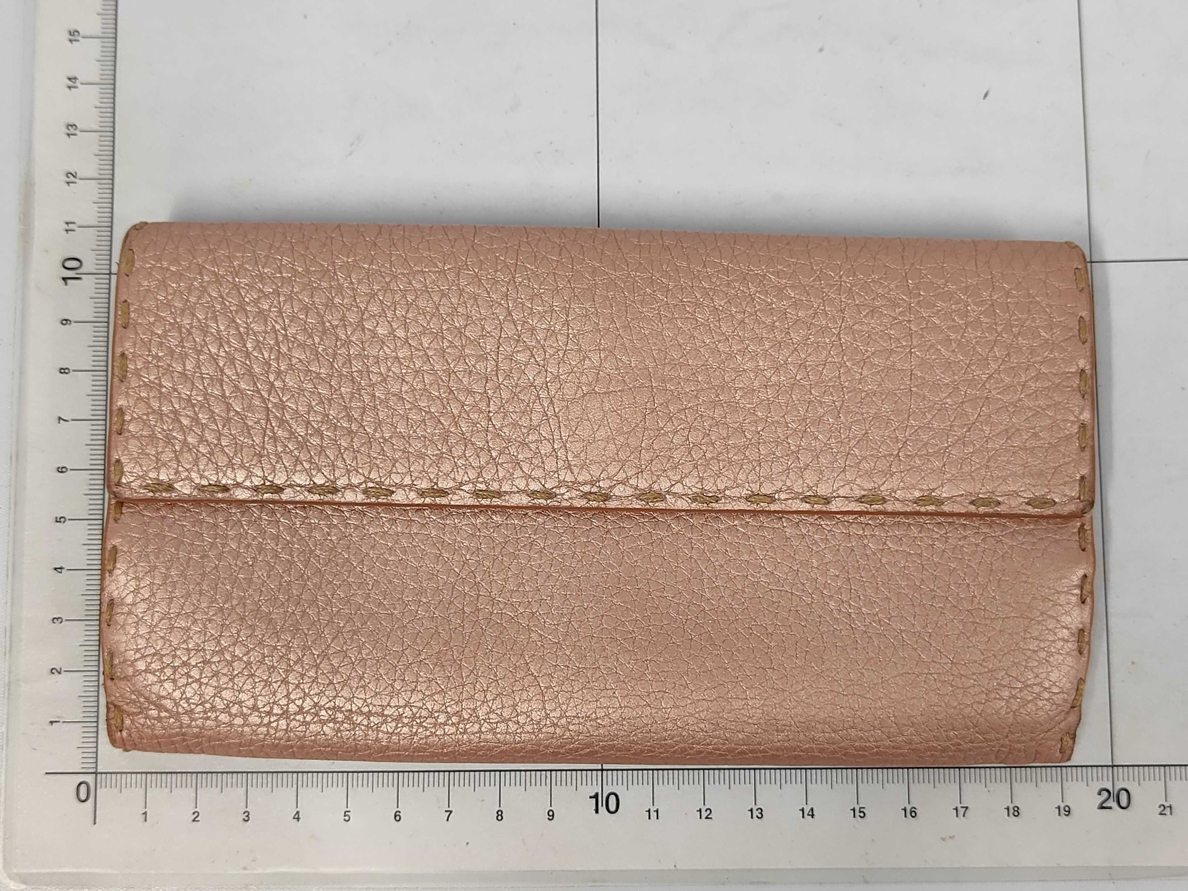 FENID Fendi Selleria Long Wallet Pink Wallet — view 2