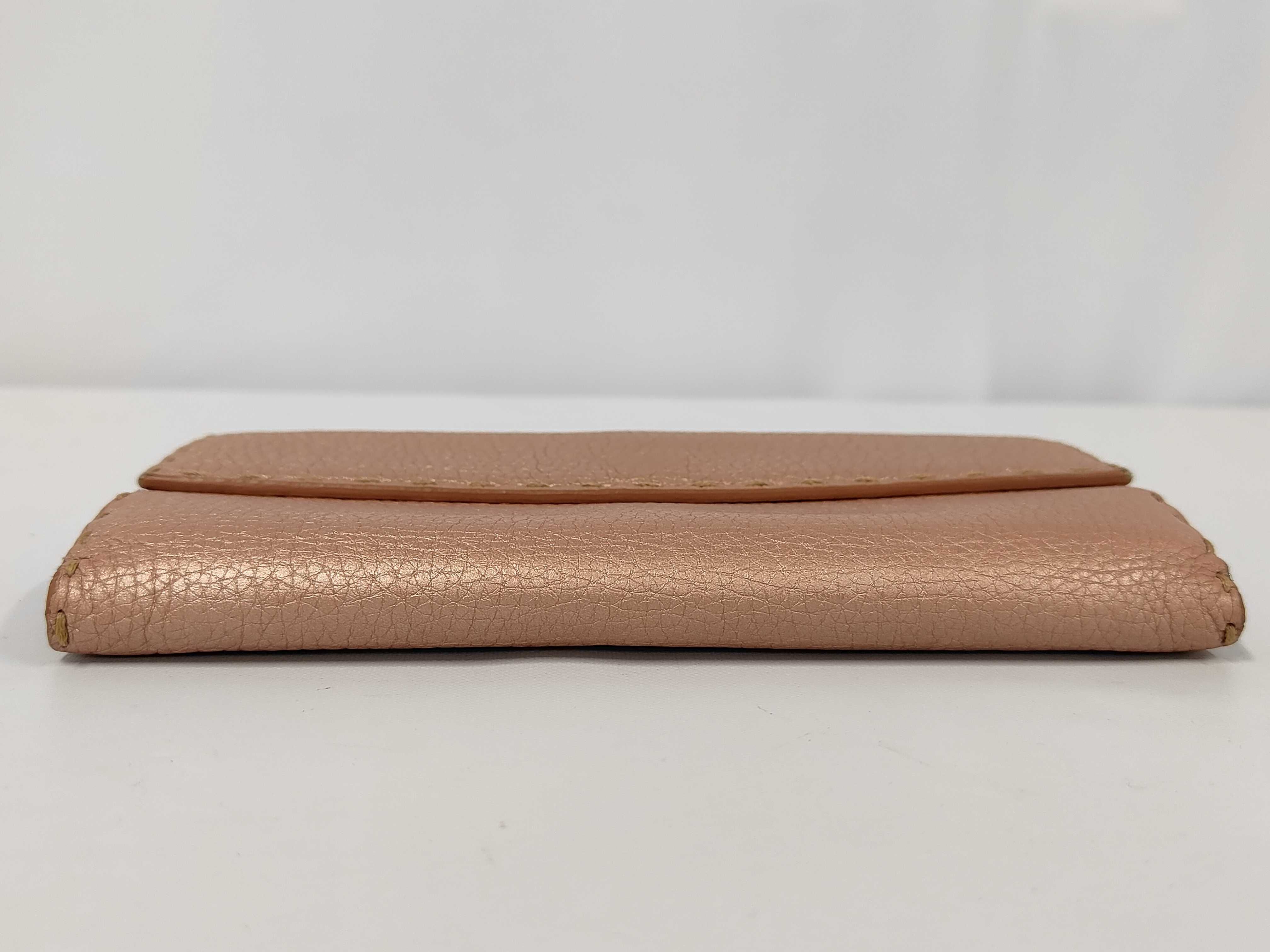 FENID Fendi Selleria Long Wallet Pink Wallet — view 4