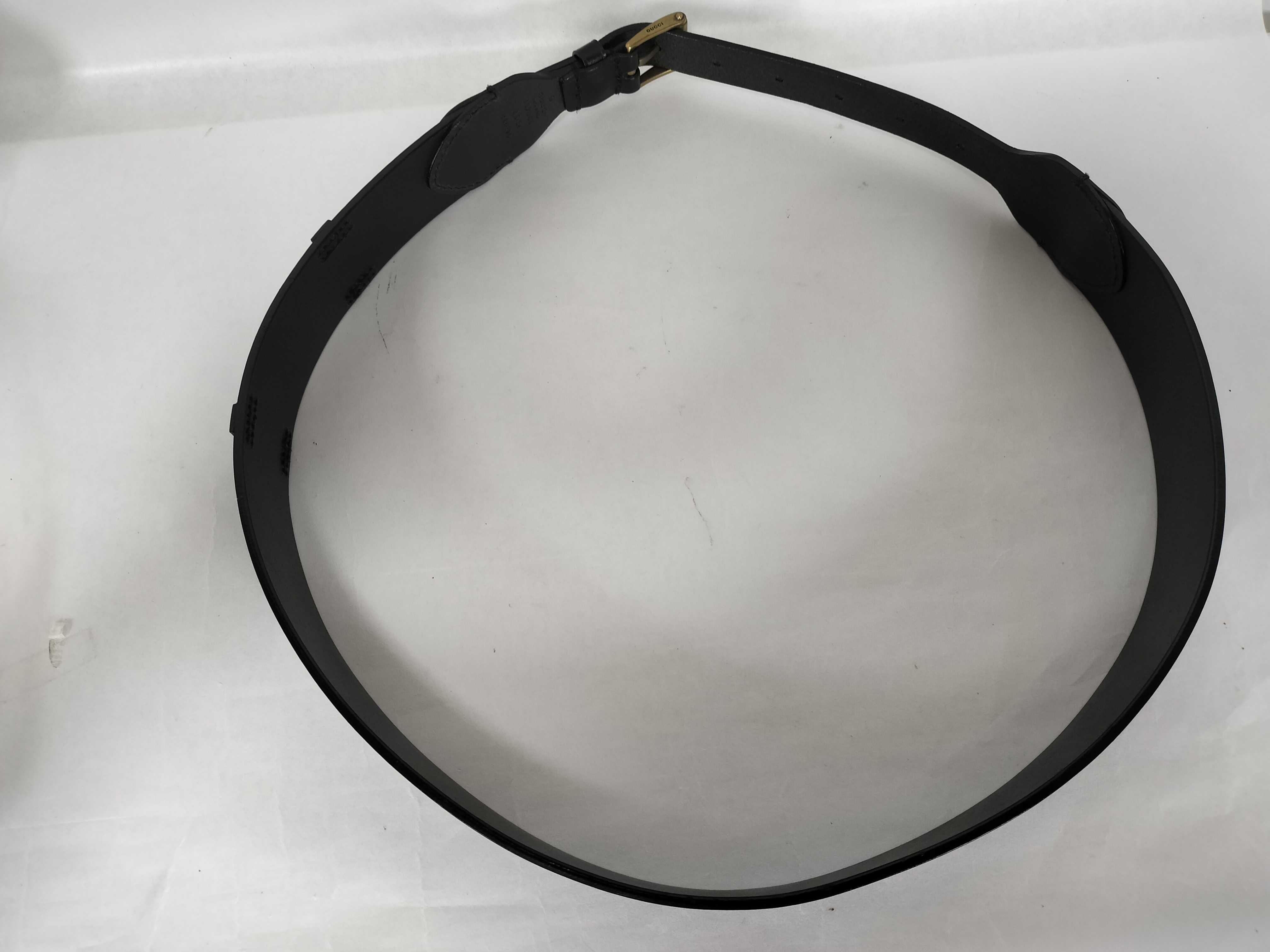 belt, black leather belt — view 4