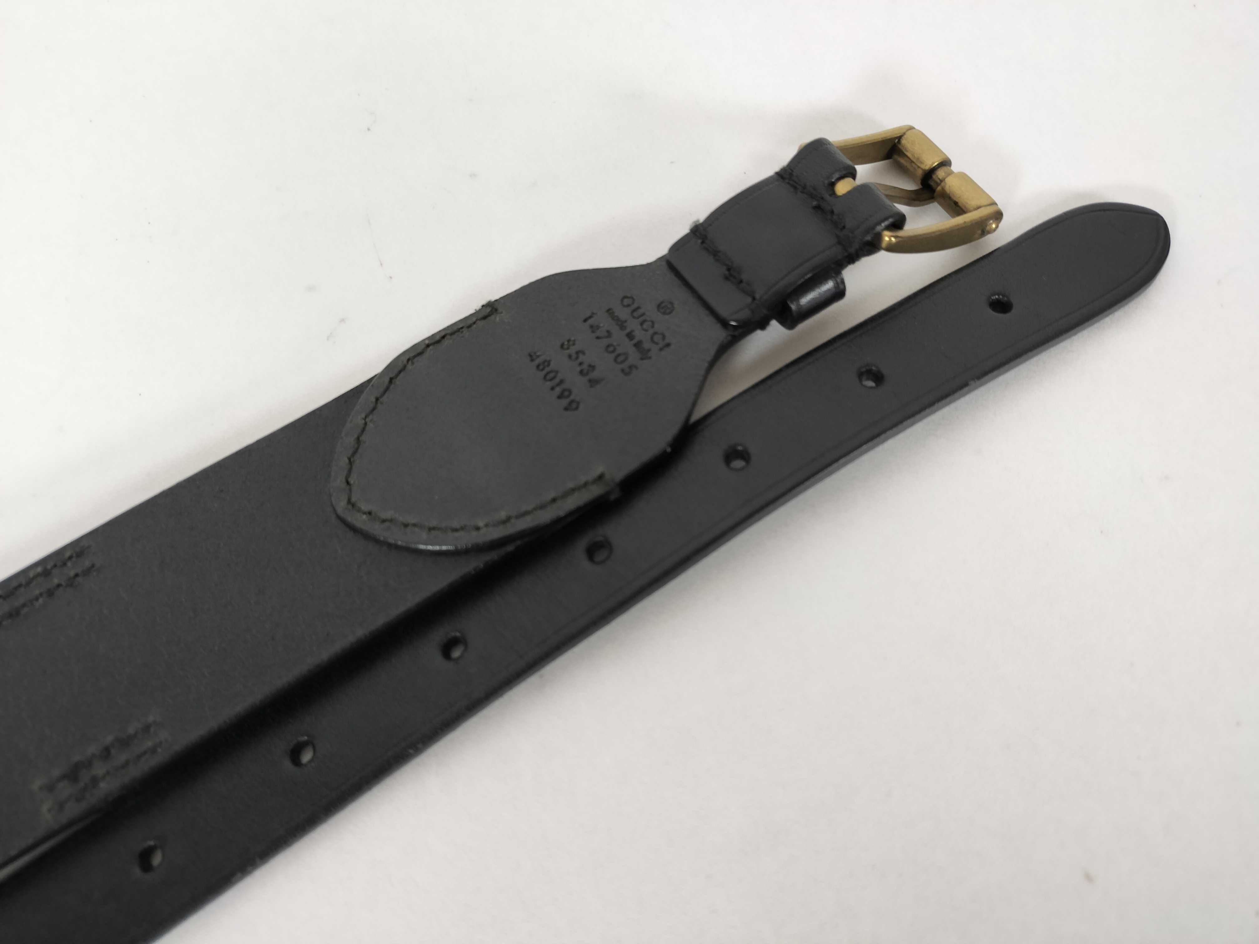 belt, black leather belt — view 6