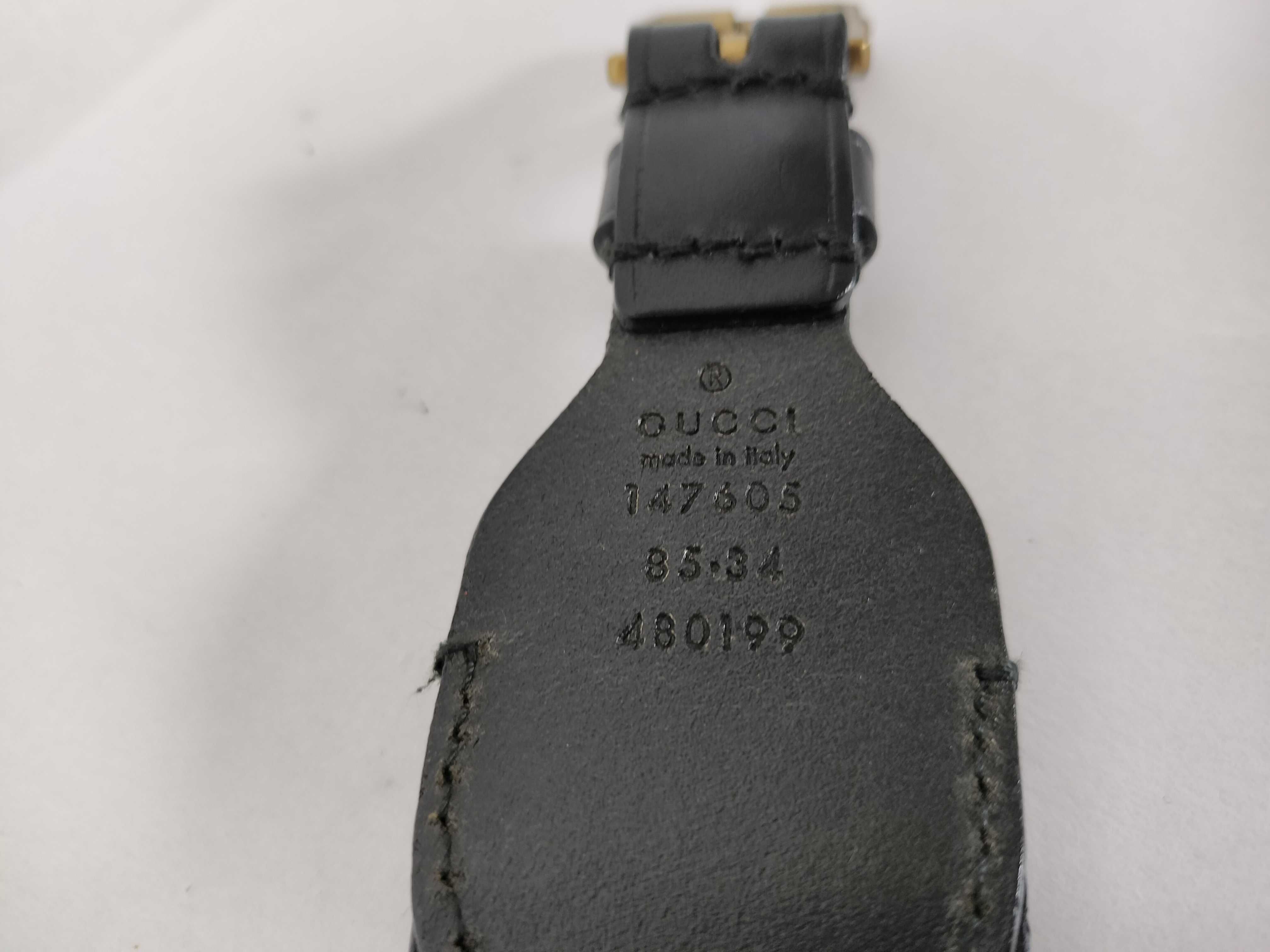 belt, black leather belt — view 7