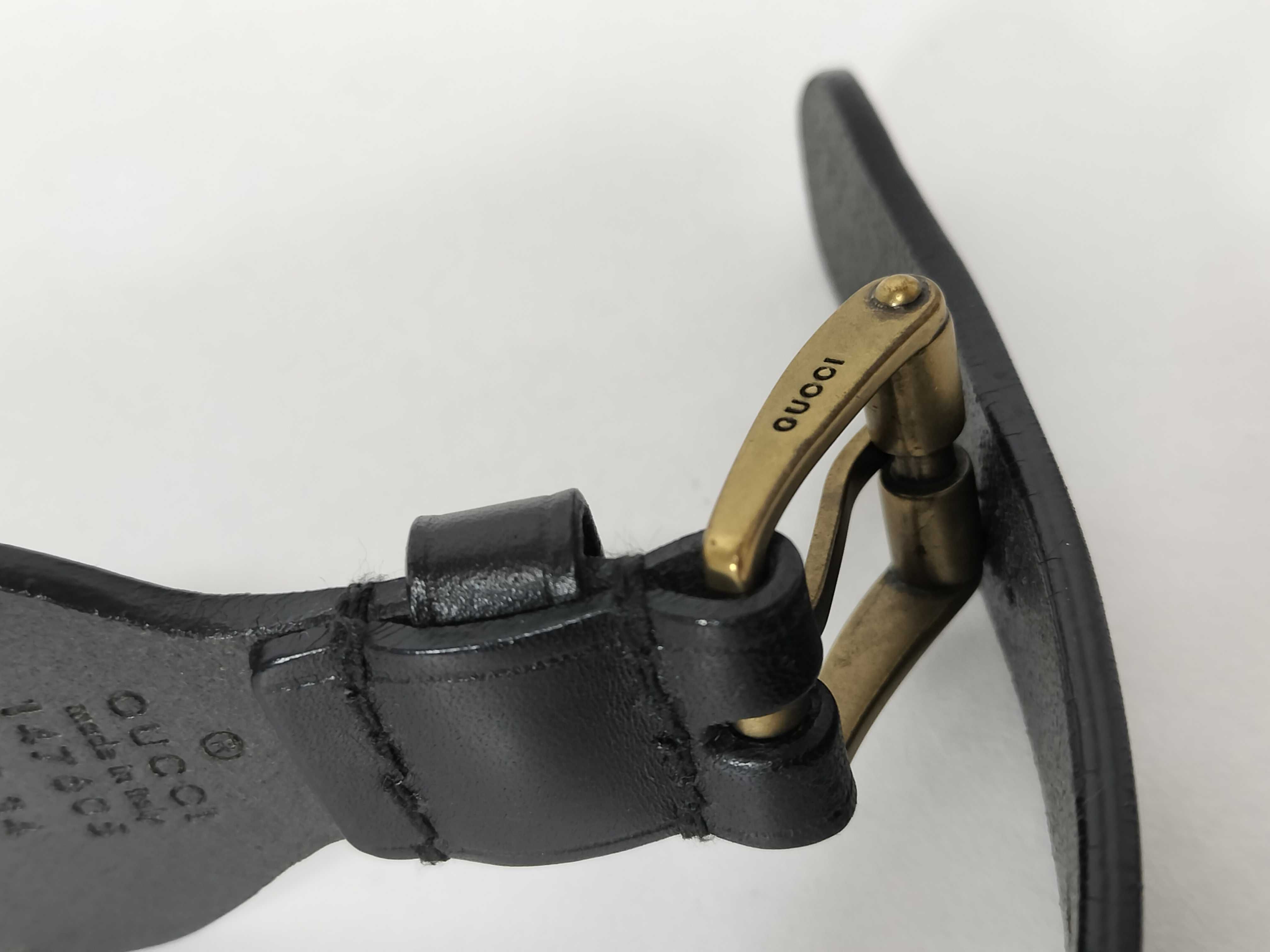 belt, black leather belt — view 8