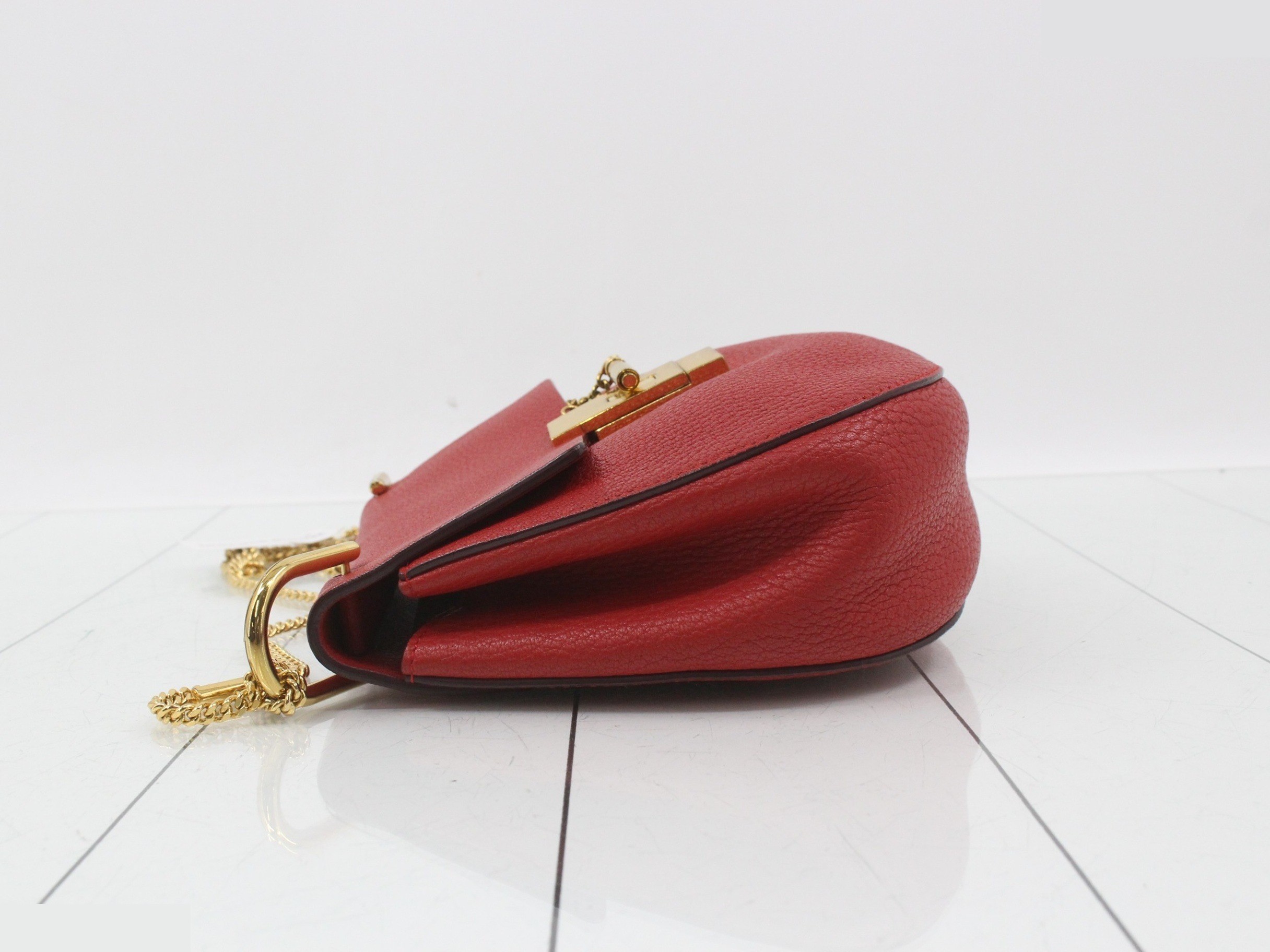 Drew Leather Chain Shoulder Bag — view 4