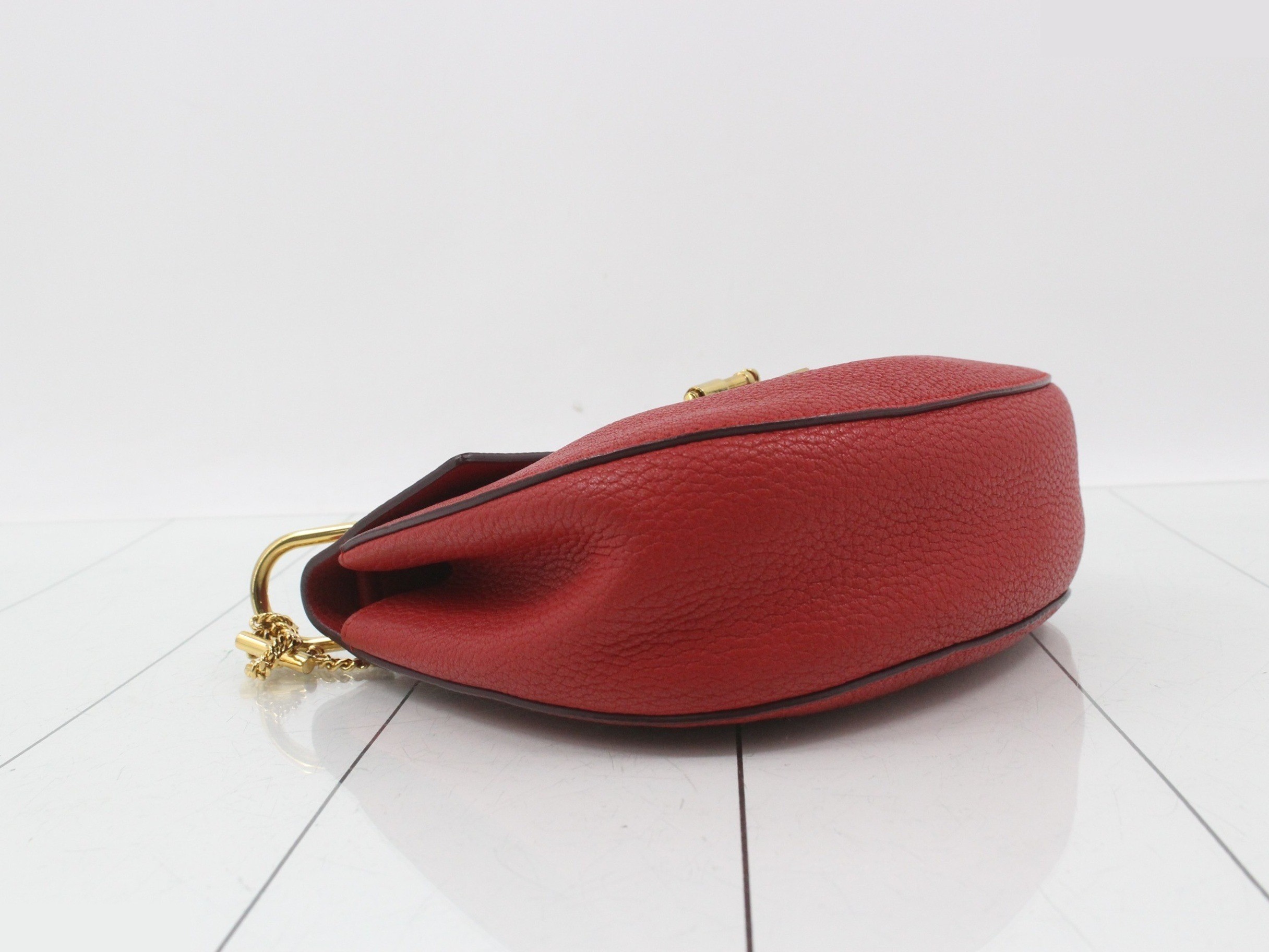 Drew Leather Chain Shoulder Bag — view 5