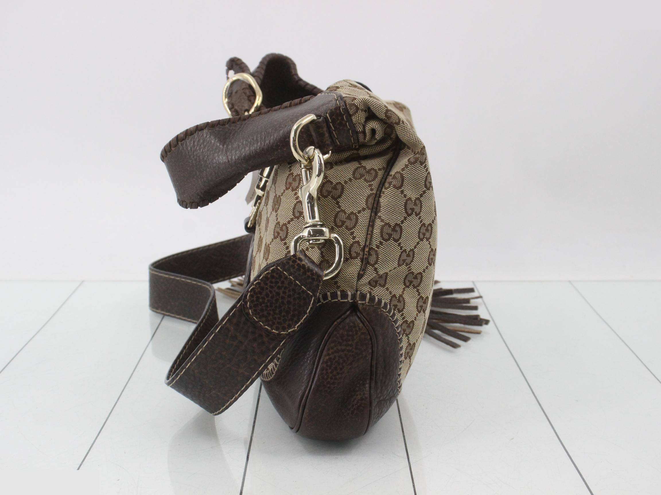 GG Canvas New Jackie Bamboo Shoulder Bag — view 3