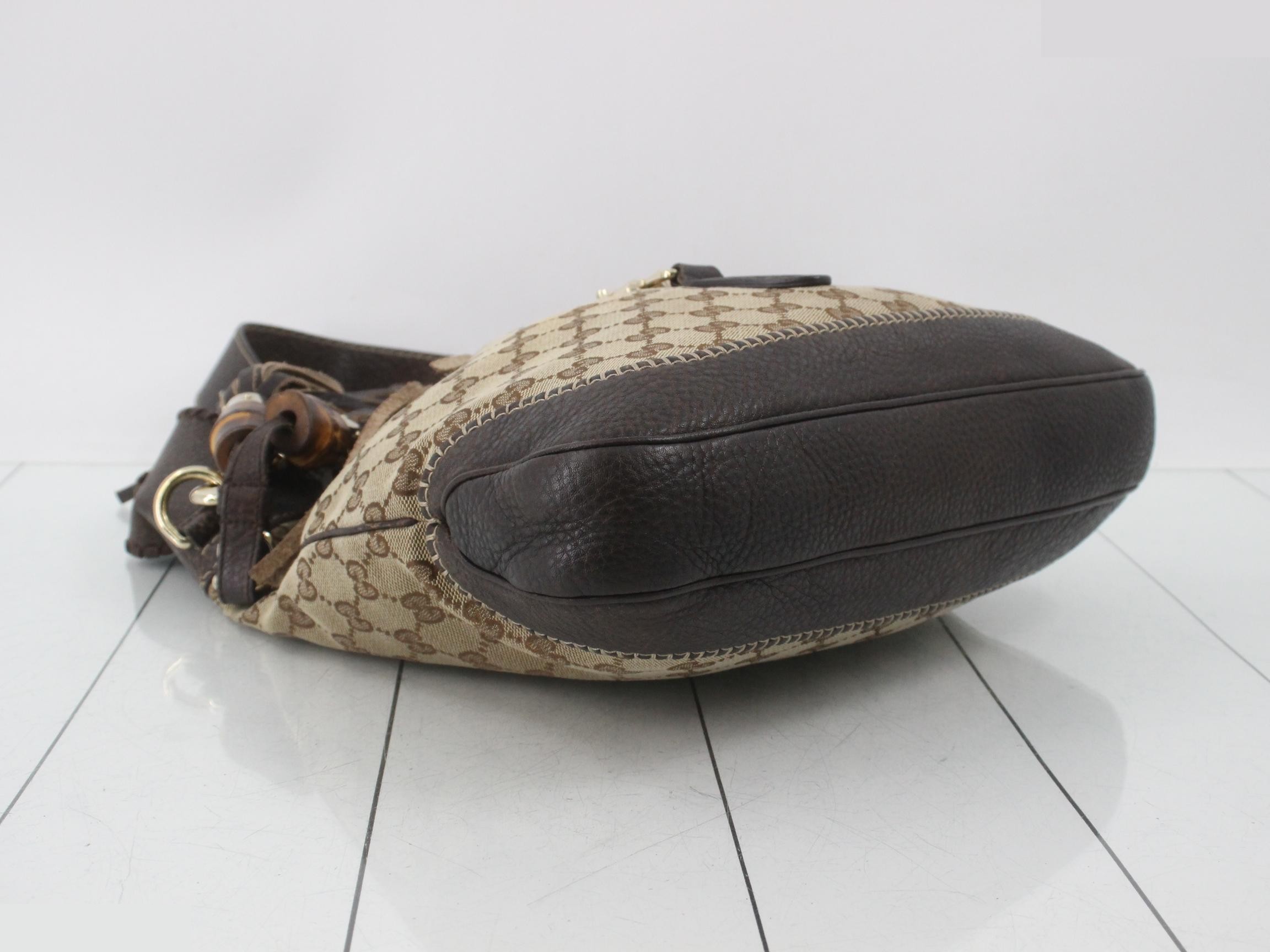 GG Canvas New Jackie Bamboo Shoulder Bag — view 5