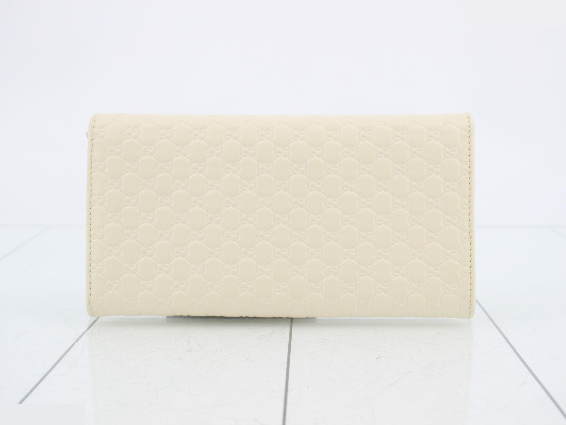 Micro Long Wallet, Ivory, Continental Wallet, 449396 — view 2