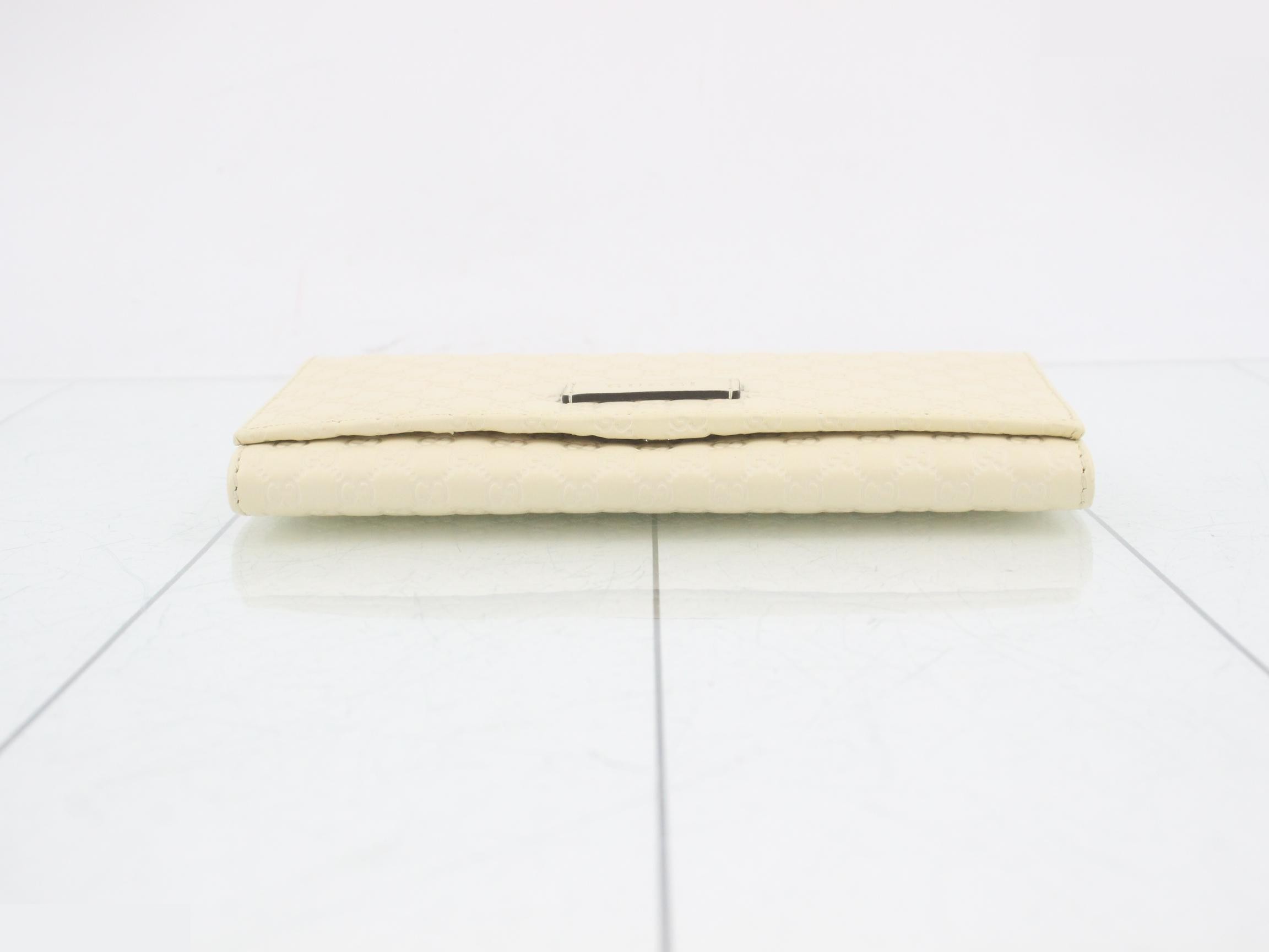 Micro Long Wallet, Ivory, Continental Wallet, 449396 — view 3