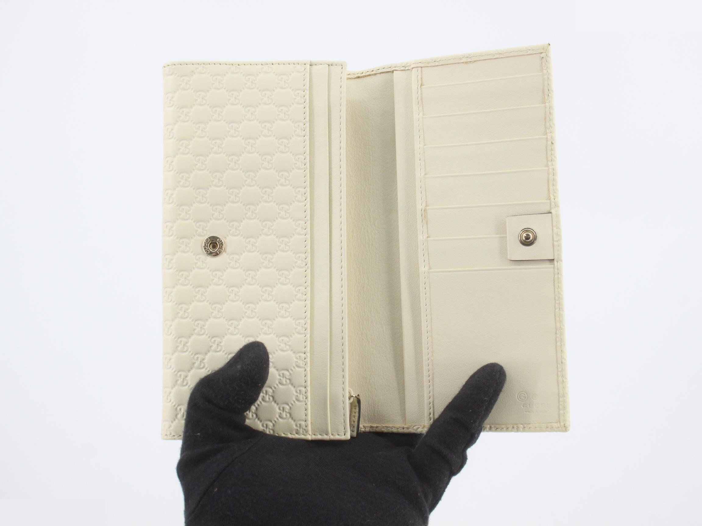 Micro Long Wallet, Ivory, Continental Wallet, 449396 — view 4