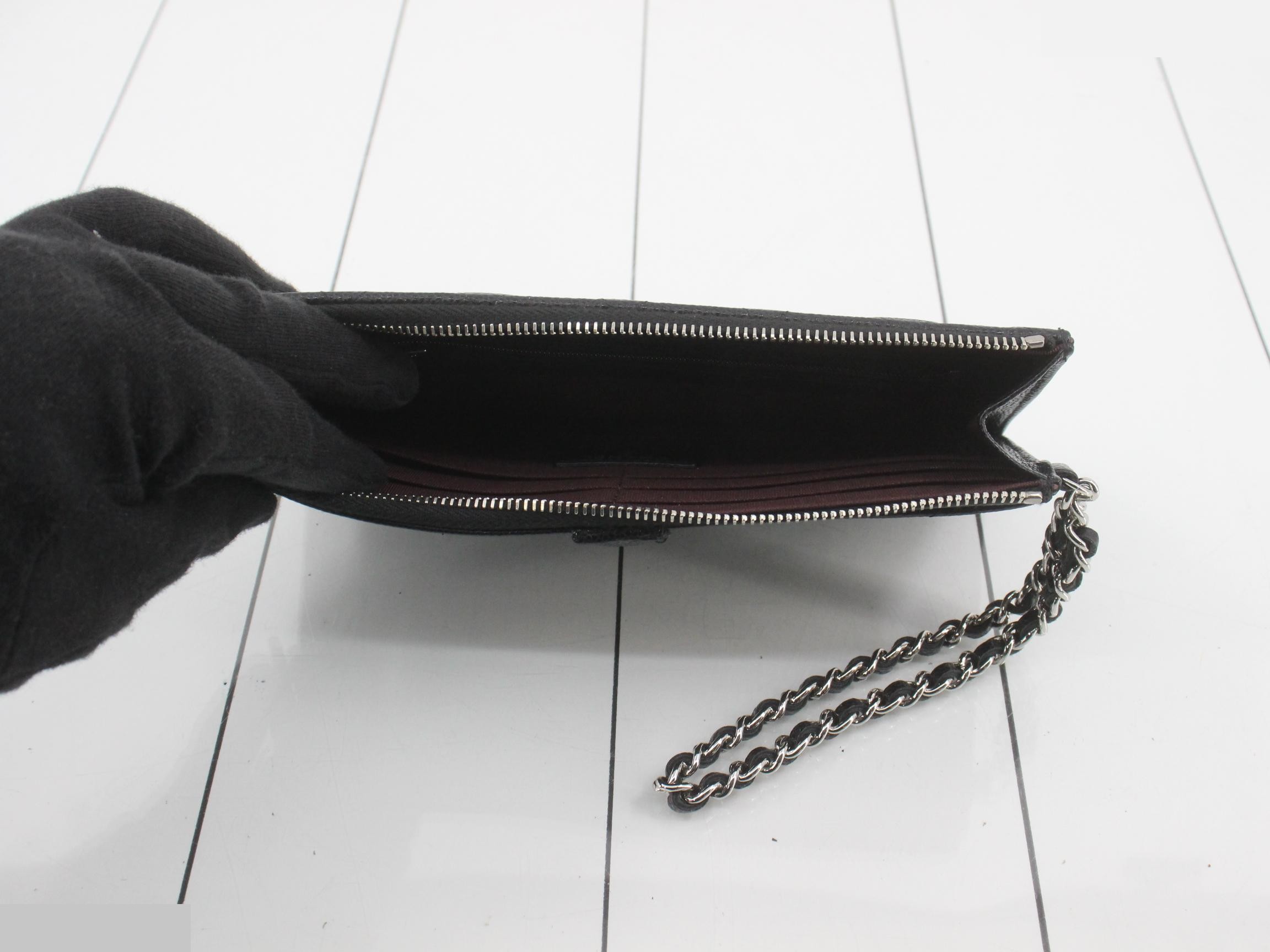 Caviar skin chain wallet — view 4