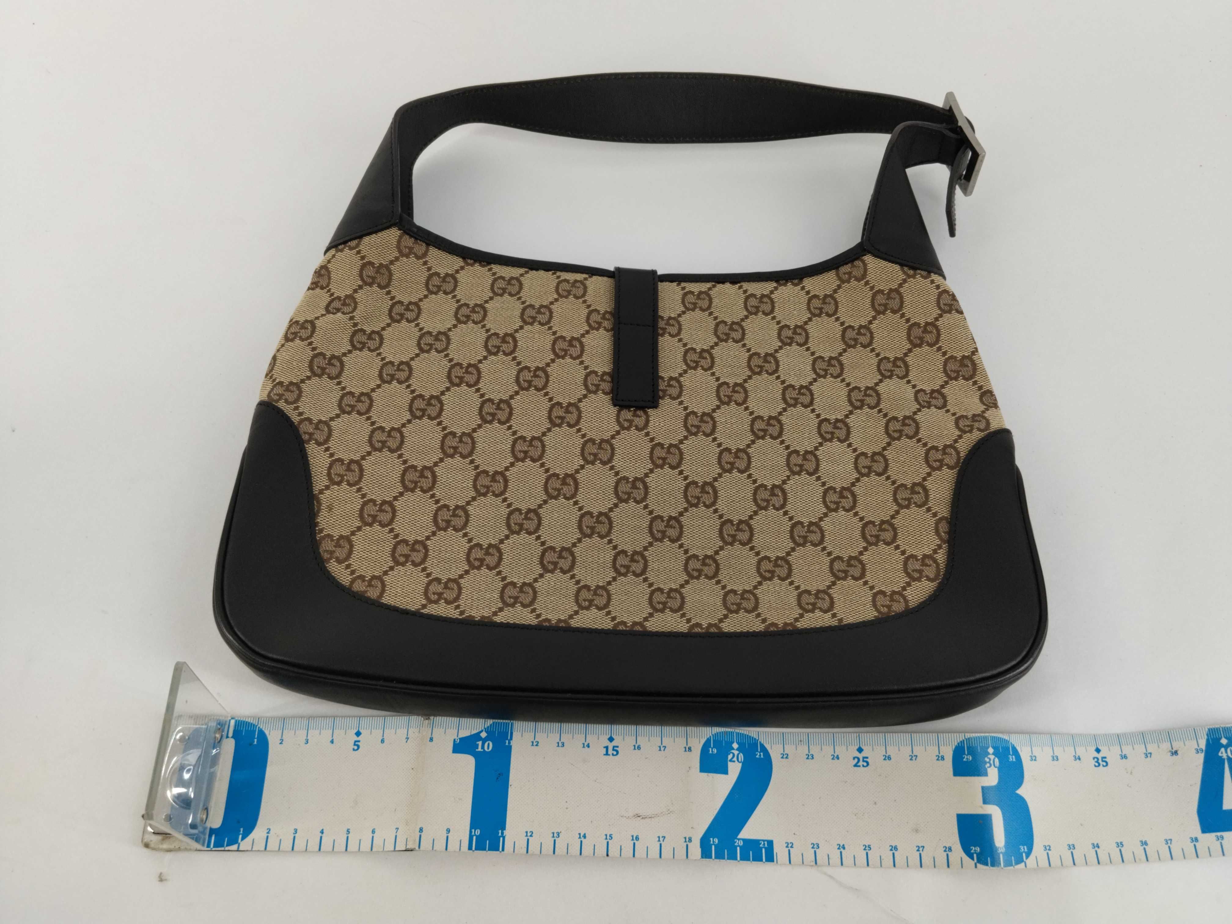 GG Supreme Gucci Jackie GG Canvas Sherry Line Shoulder Bag — view 2
