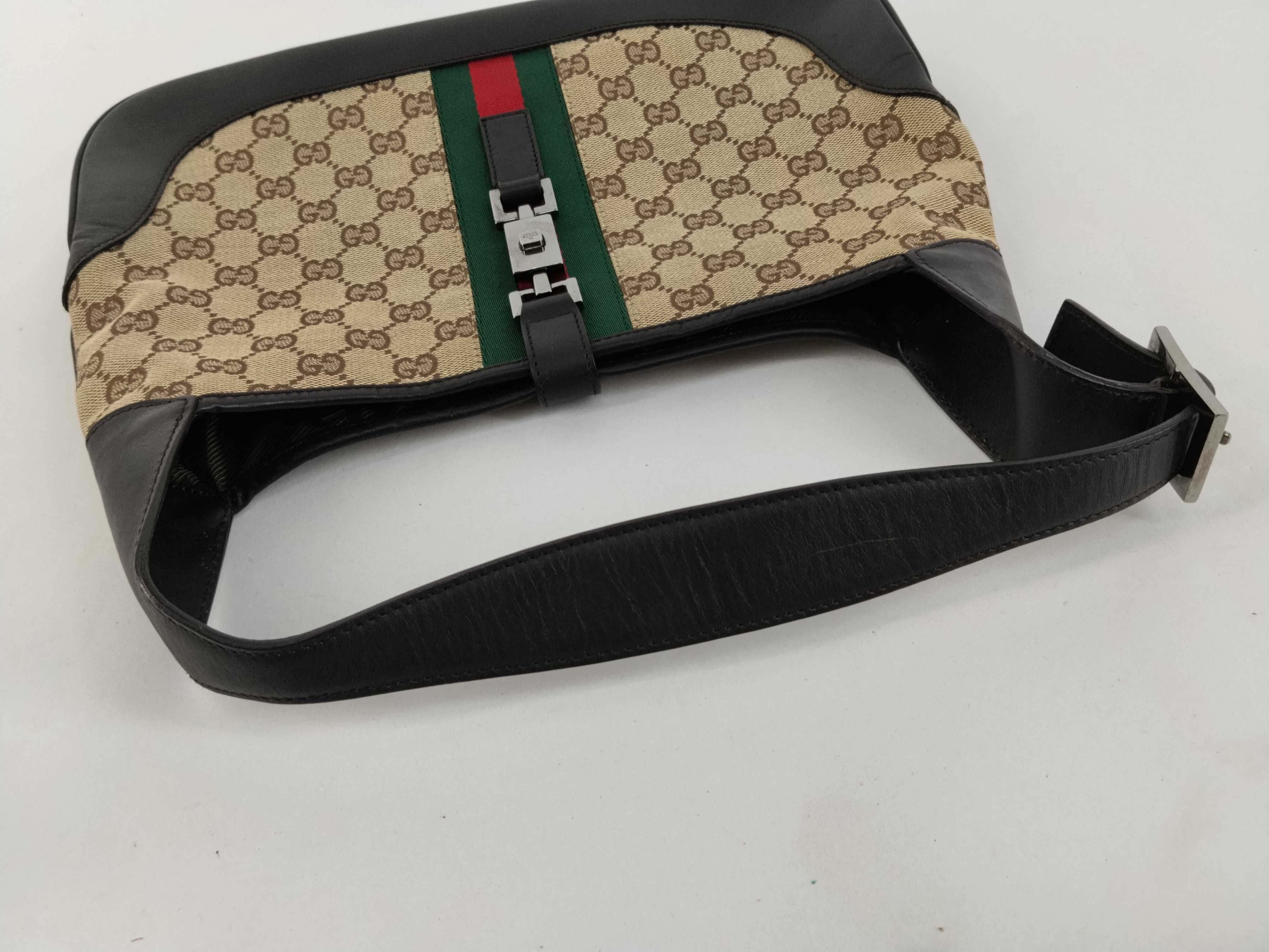 GG Supreme Gucci Jackie GG Canvas Sherry Line Shoulder Bag — view 3