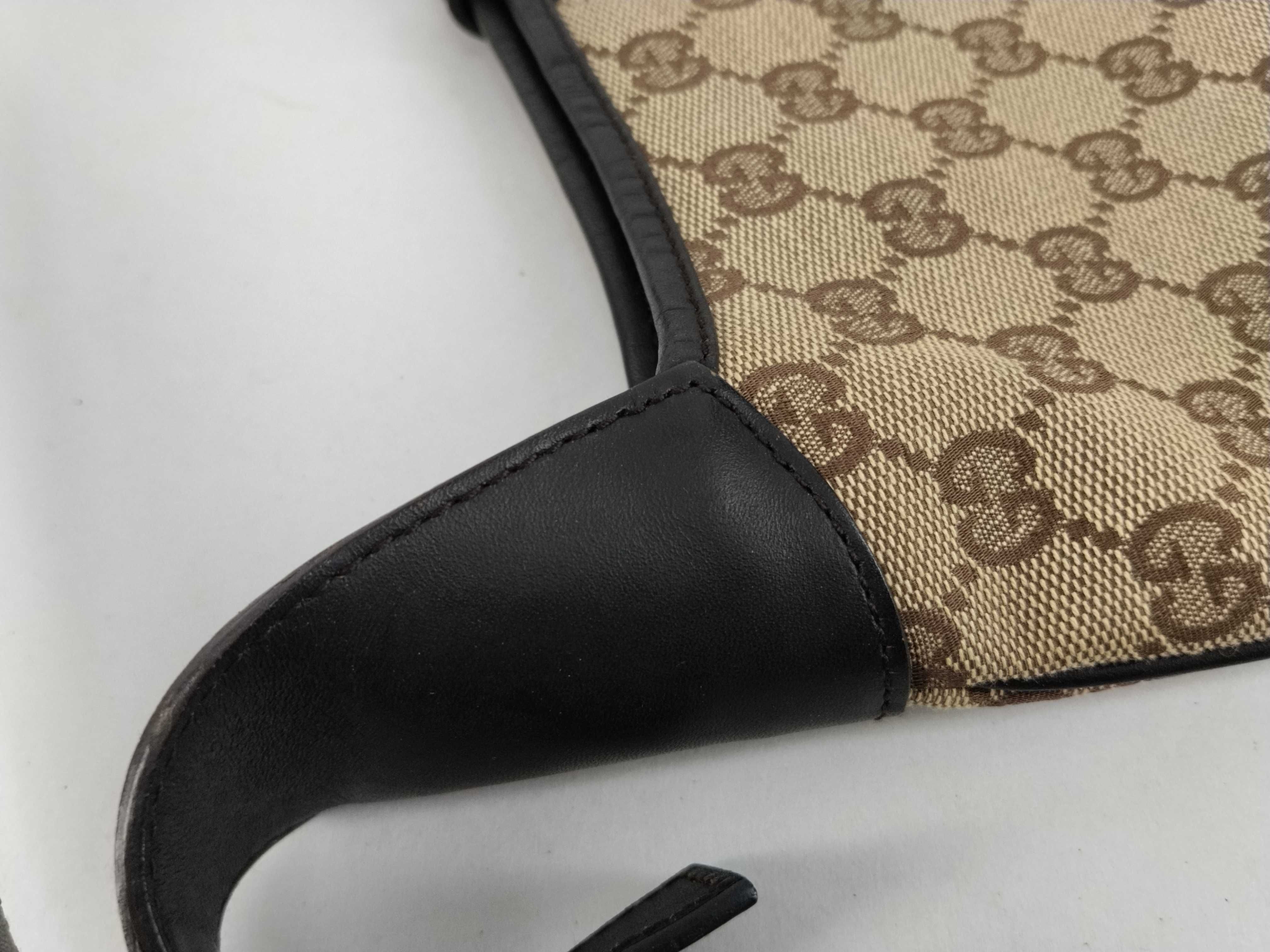 GG Supreme Gucci Jackie GG Canvas Sherry Line Shoulder Bag — view 5