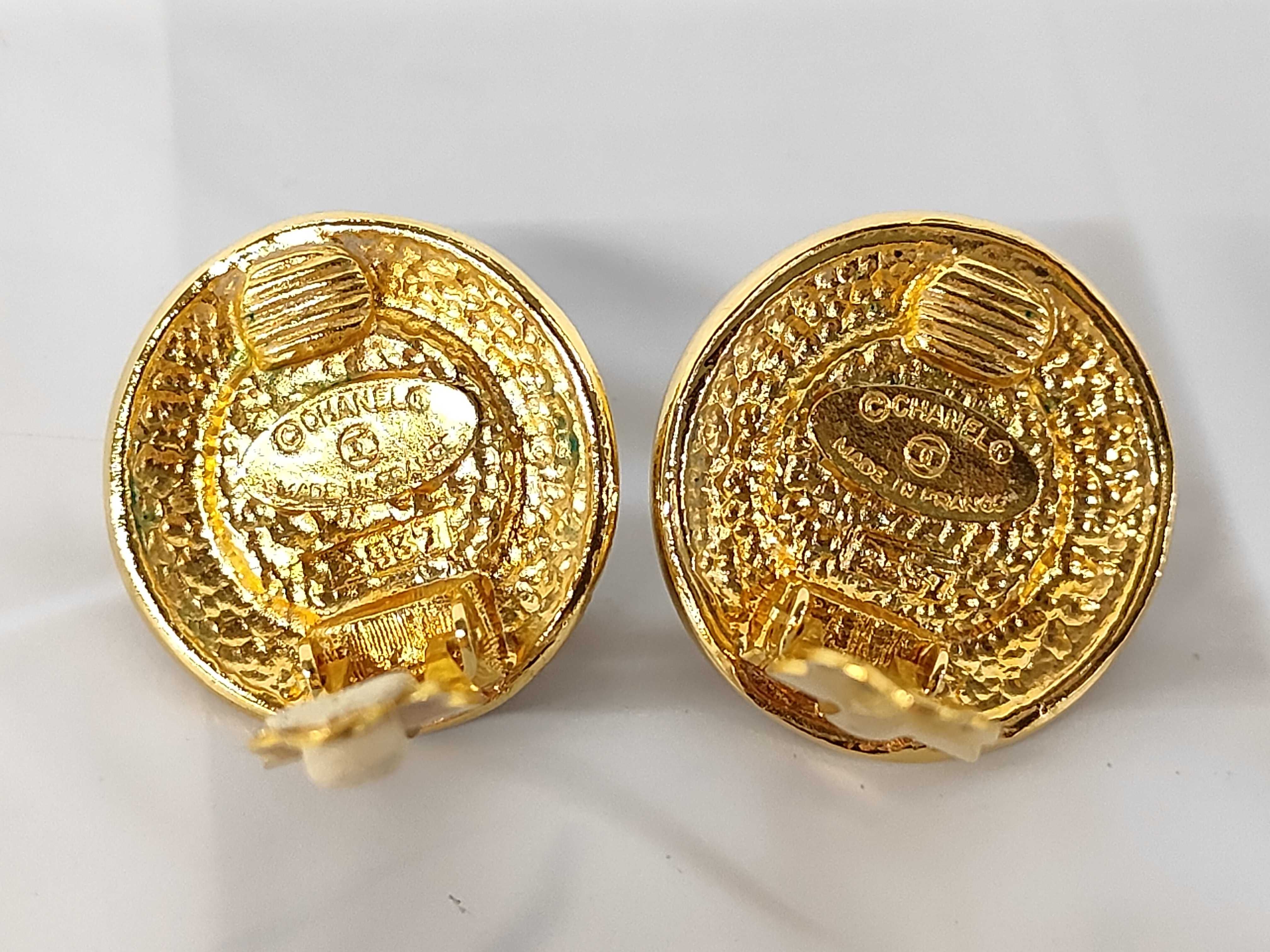 Pearl Round Gold (YG) Earrings — view 2