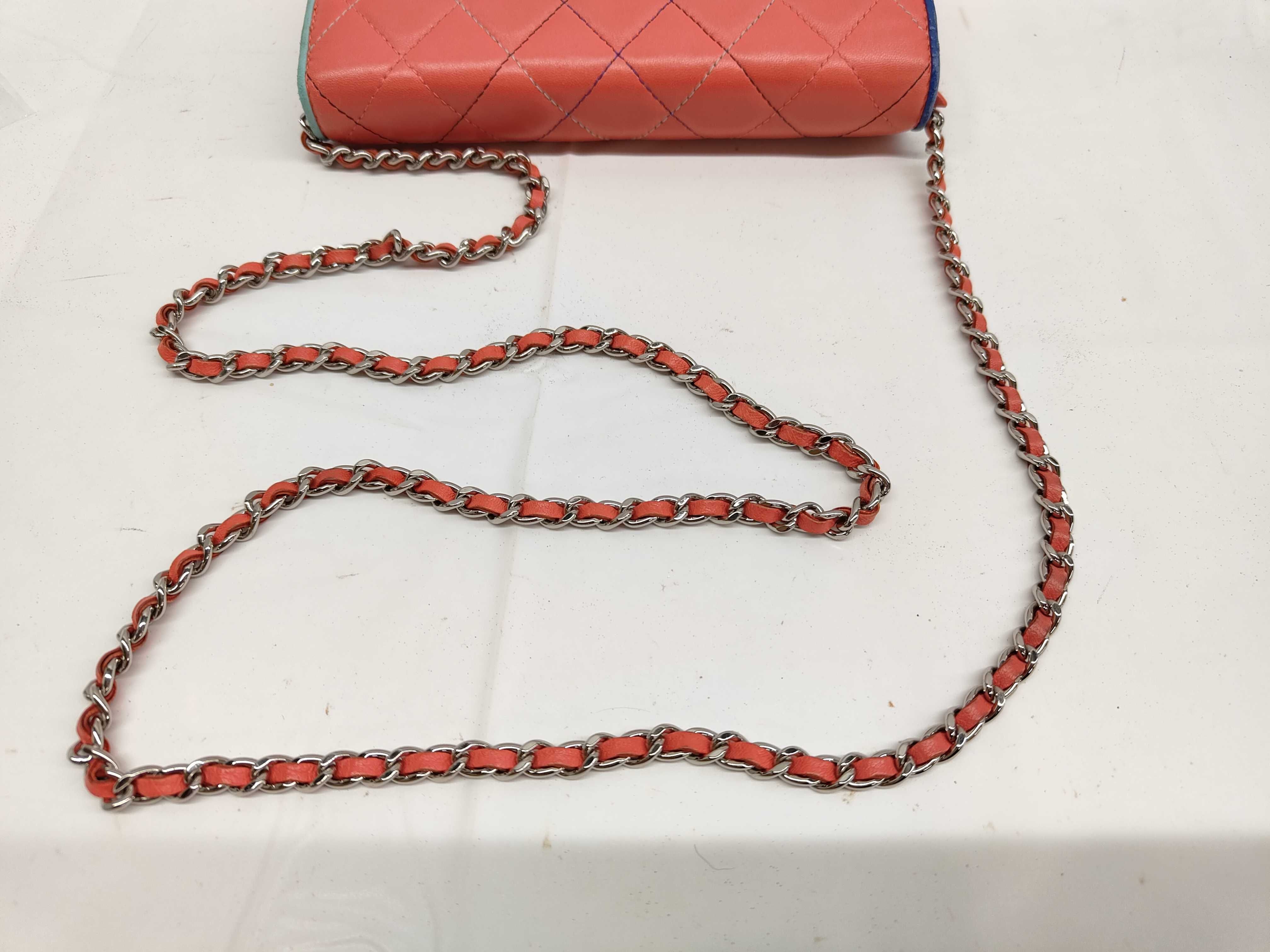 Chain Wallet, Pink Calfskin, 27219686, Shoulder Bag — view 3