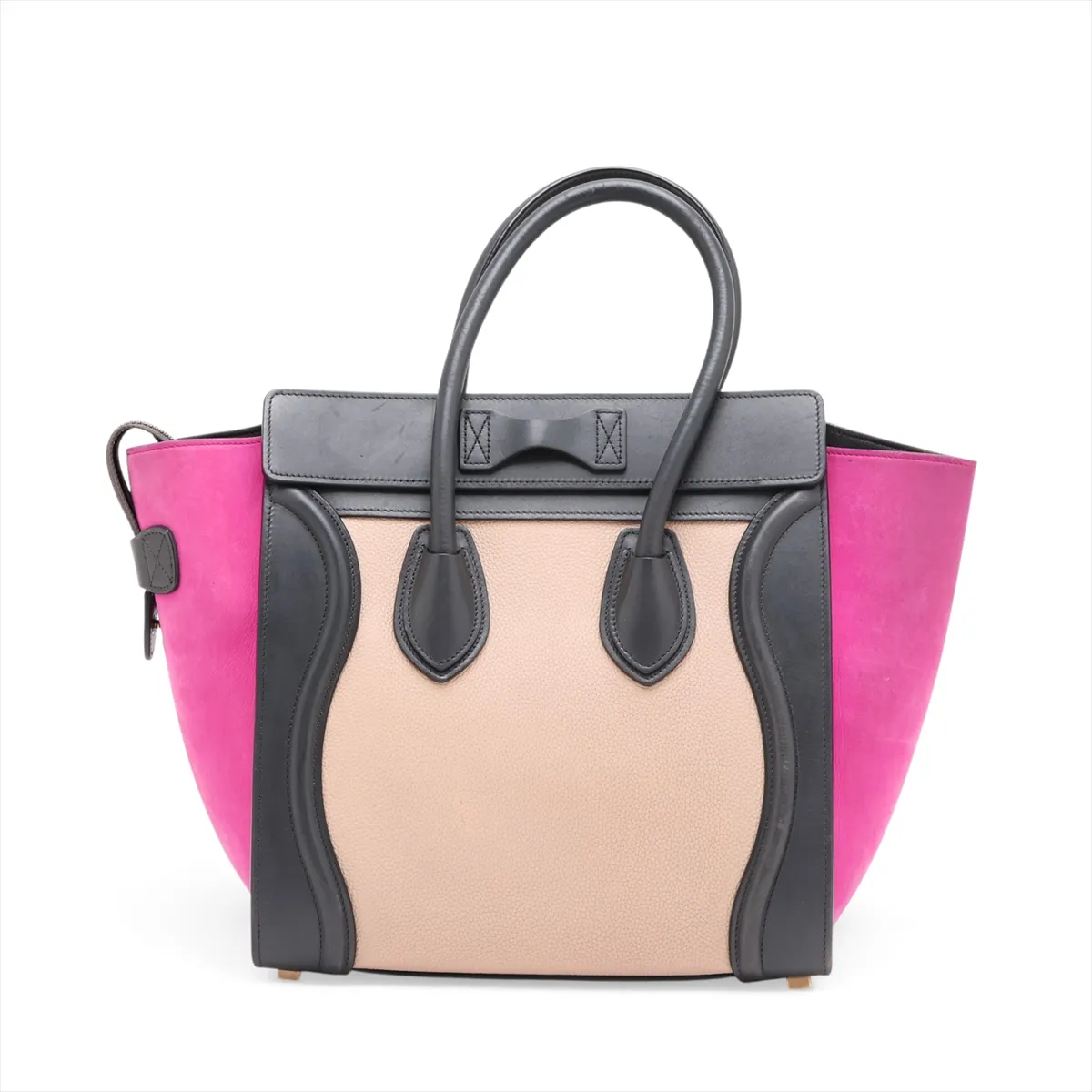 leather handbag, multicolor — view 2