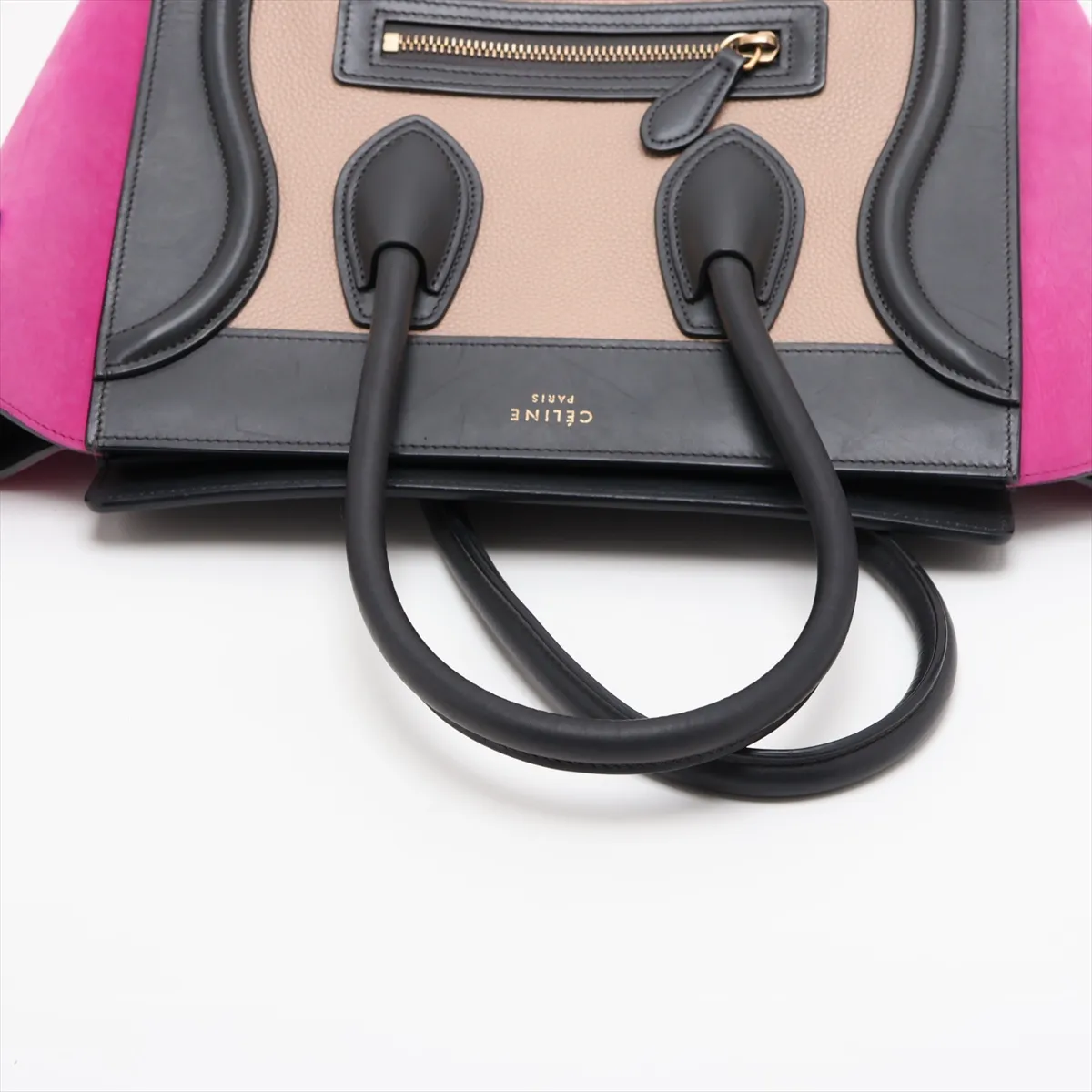leather handbag, multicolor — view 5