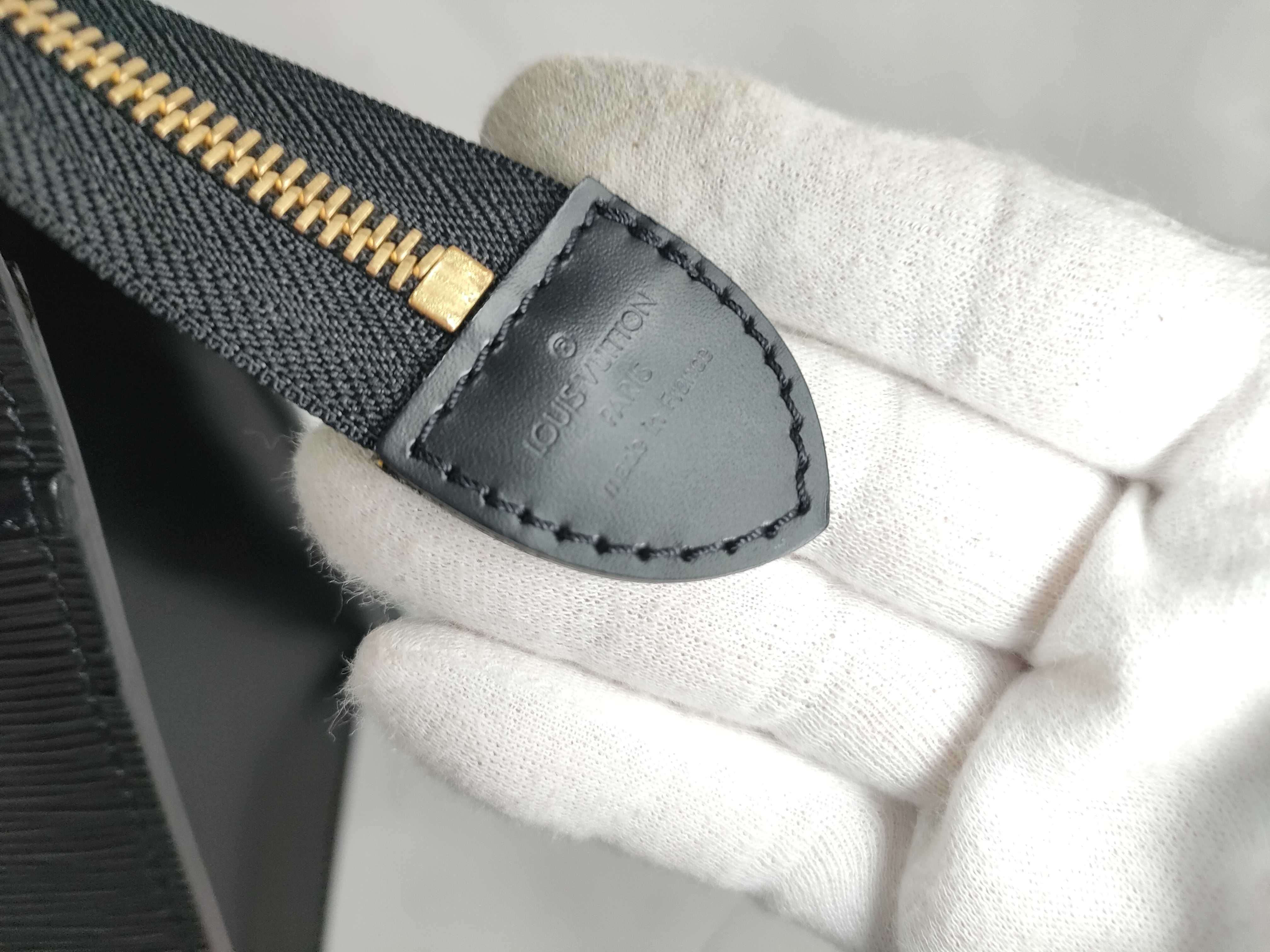 Epi Leather Riviera Black Handbag — view 13
