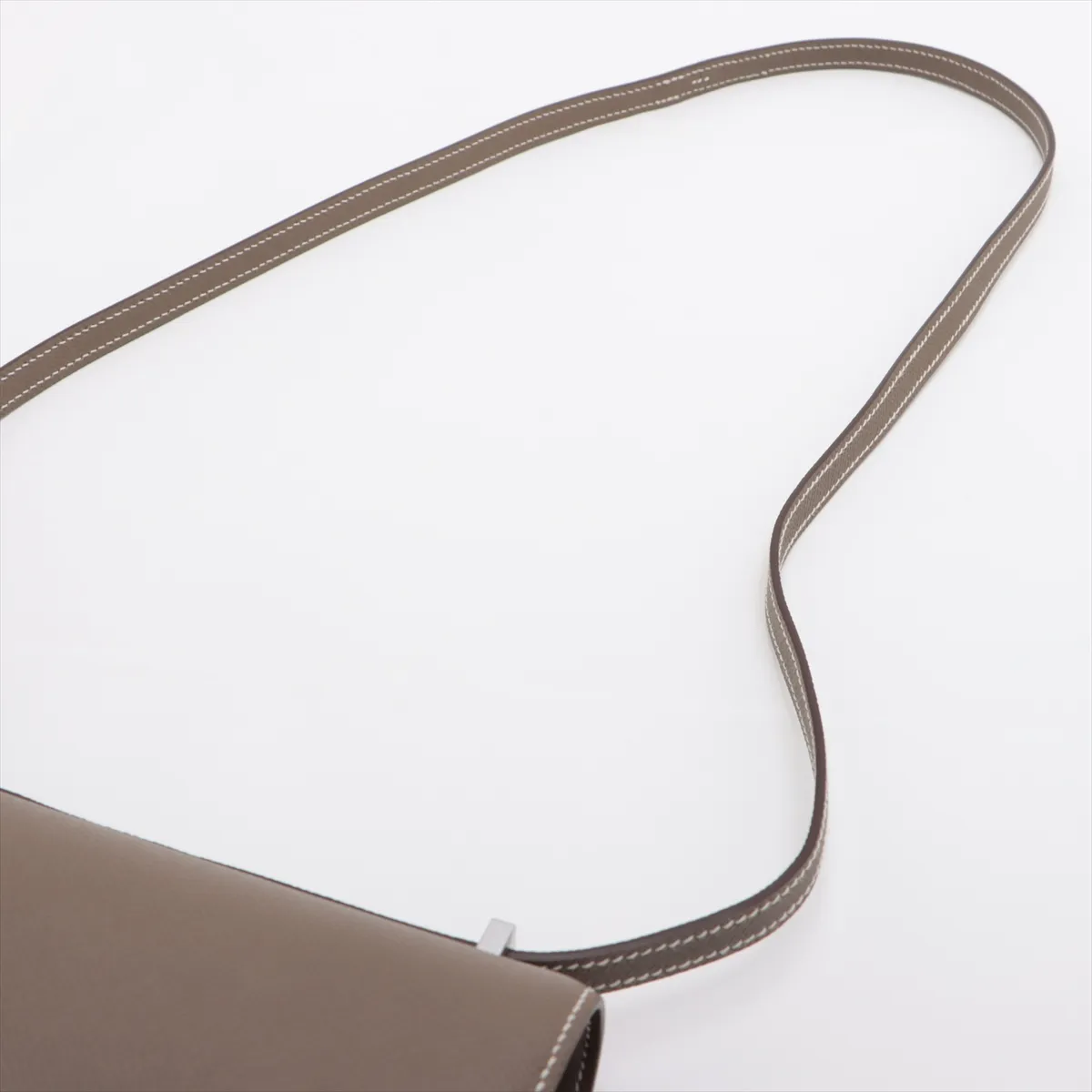 [Individually wrapped] Hermes Constance 3 Mini 18 Vaux Epson Etoupe Silver Hardware B:2023 — view 5