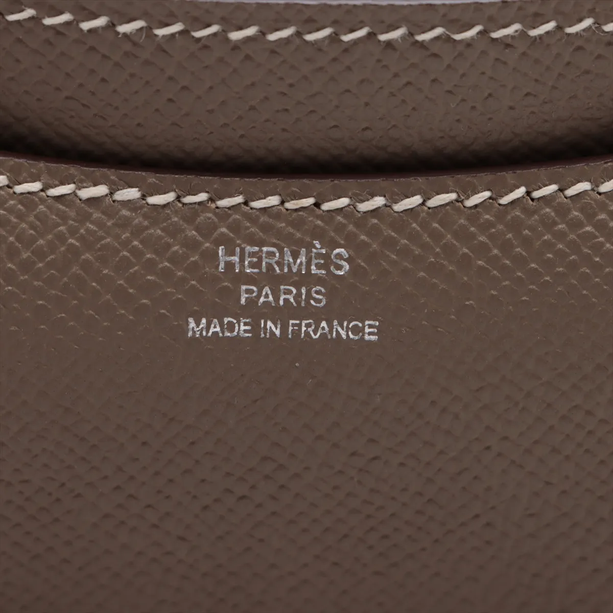[Individually wrapped] Hermes Constance 3 Mini 18 Vaux Epson Etoupe Silver Hardware B:2023 — view 8