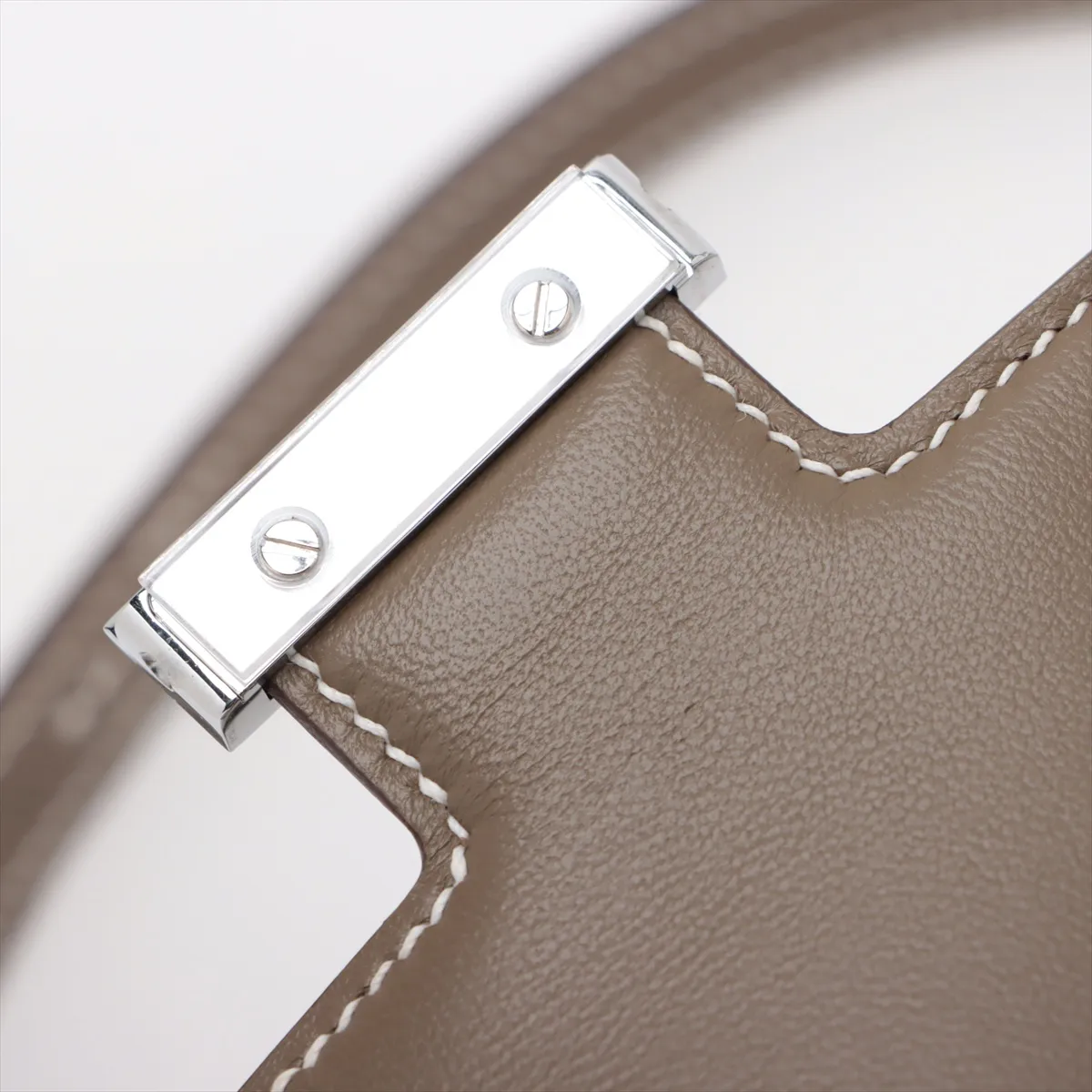 [Individually wrapped] Hermes Constance 3 Mini 18 Vaux Epson Etoupe Silver Hardware B:2023 — view 10