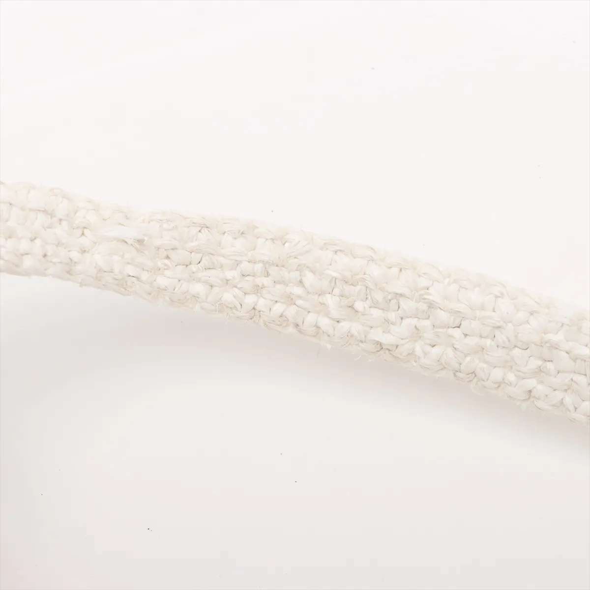crochet raffia tote bag white — view 9