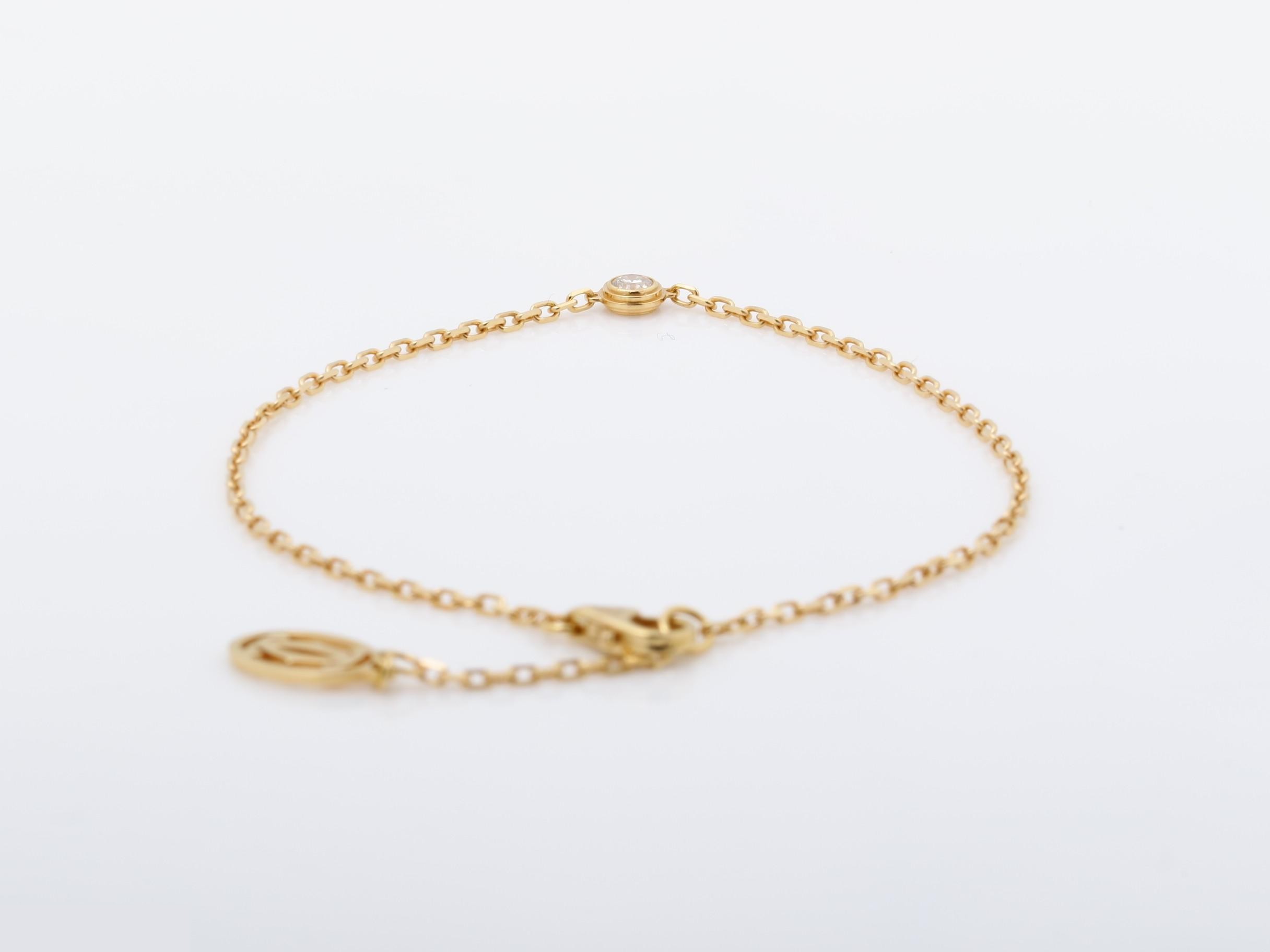 Necklace, 750 rose gold, diamond, 2.2g, wrist circumference approx. 17.5cm — view 4