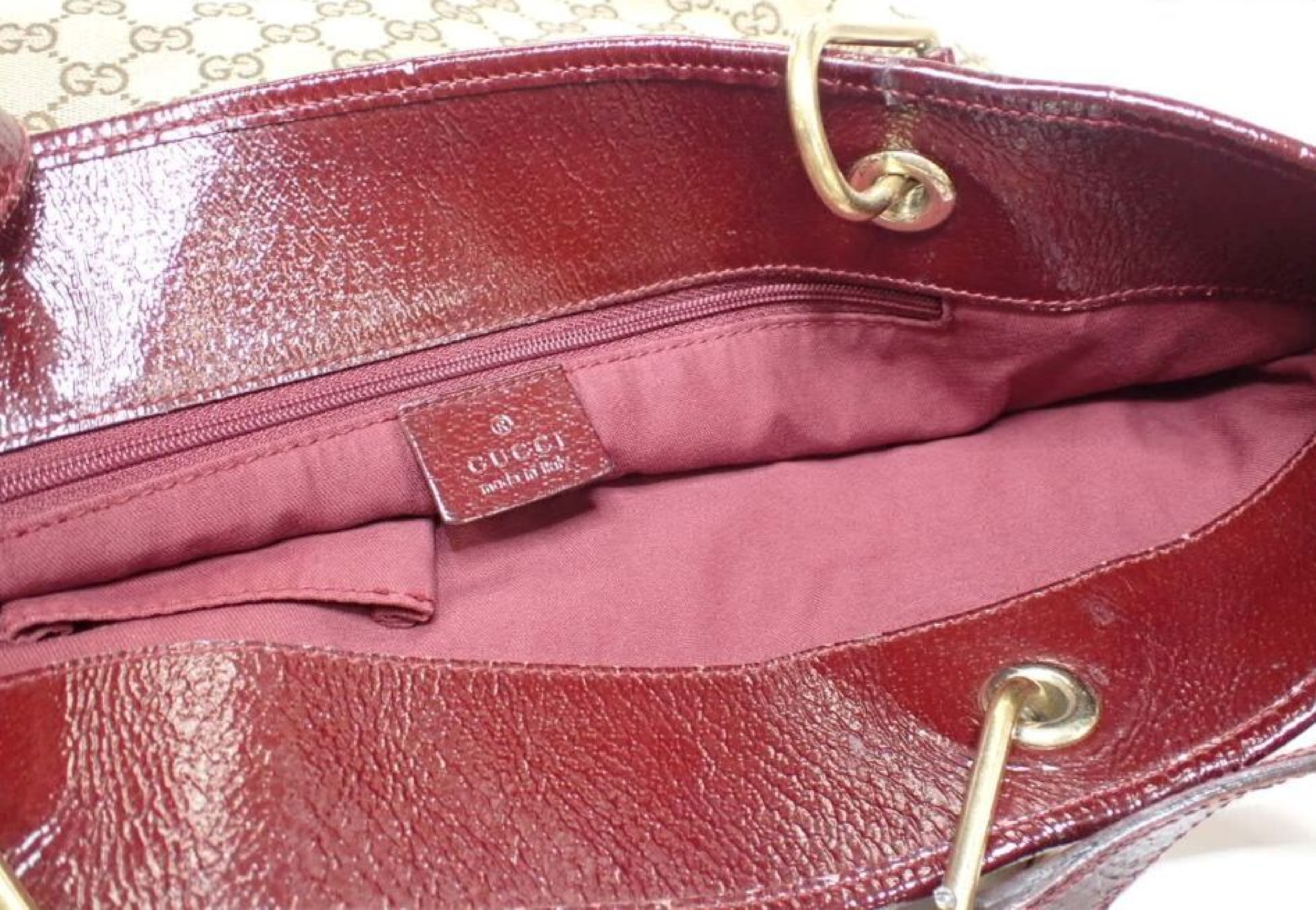 GG Canvas Leather Tote Bag — view 6
