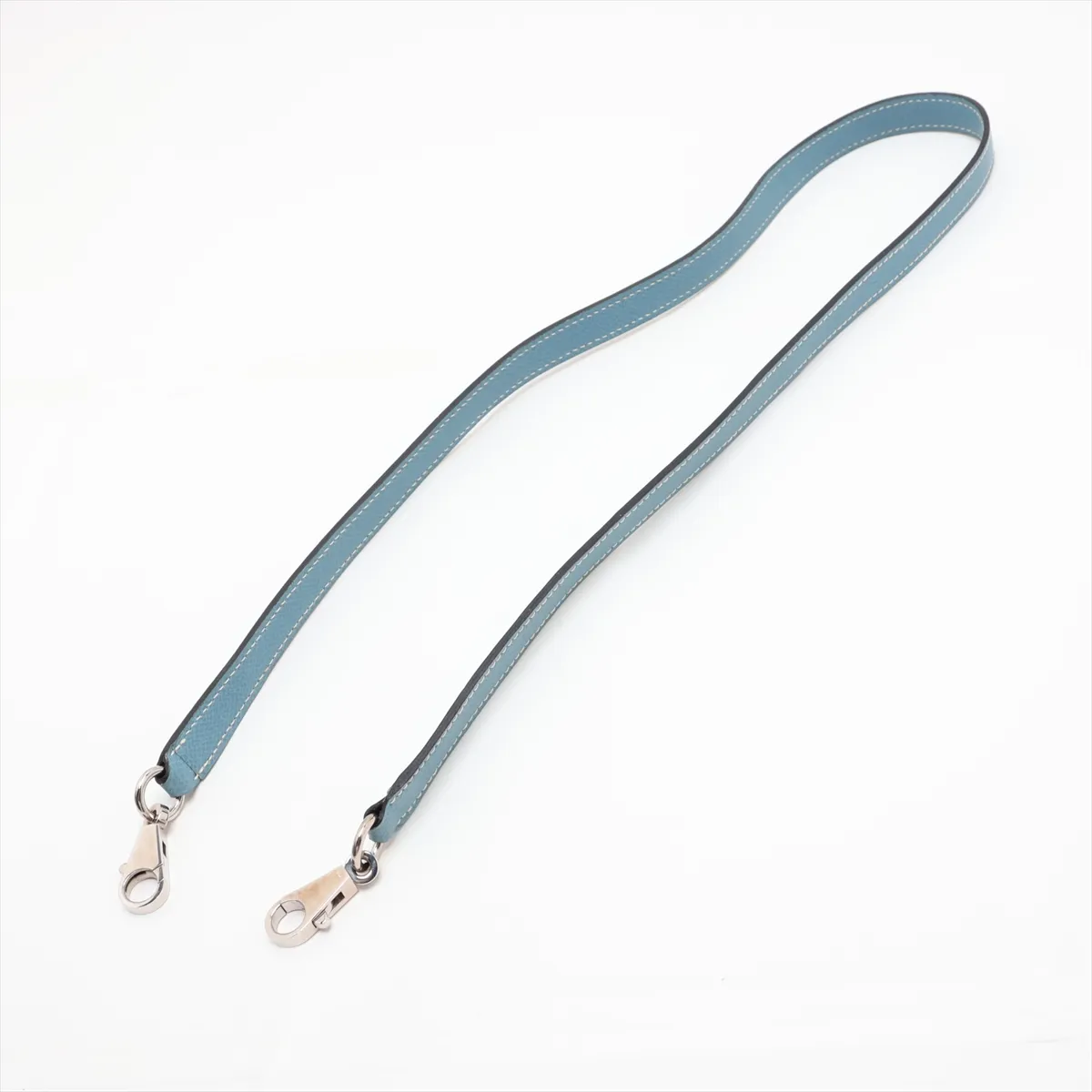 [Individually packaged] Hermes Kelly 28 Retournée Veau Epsom Blue Jean Silver Hardware I: 2005 — view 7