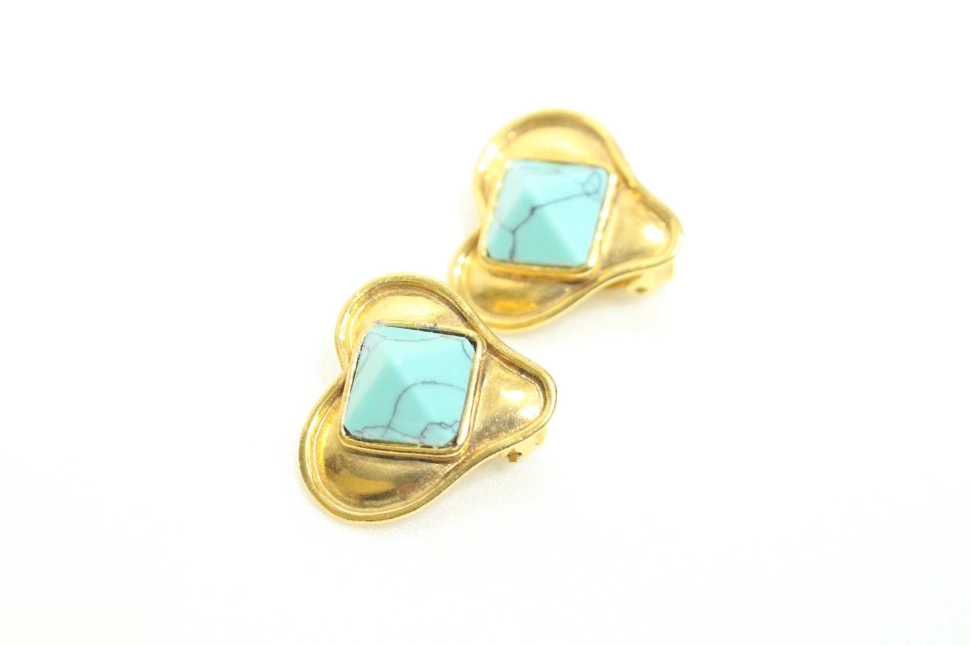Vintage heart earrings 95P — view 2
